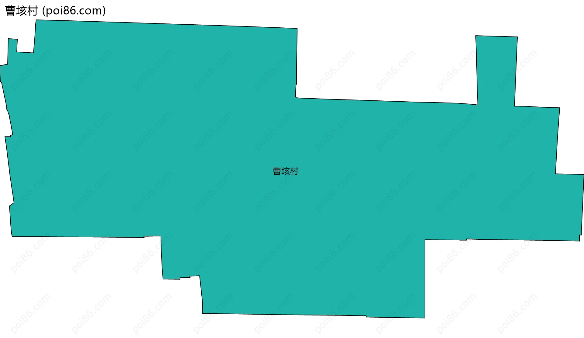 曹垓村边界地图