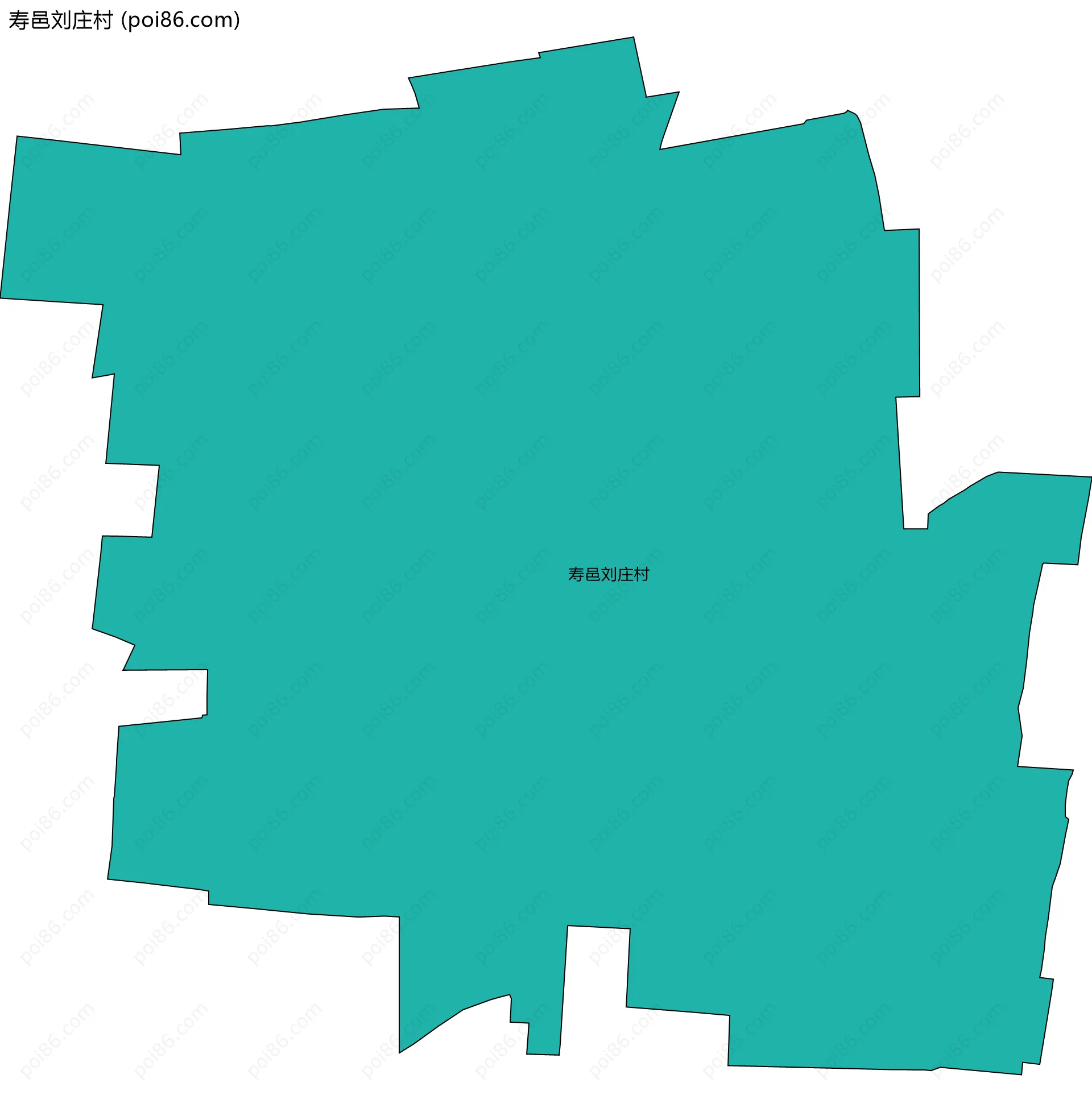 寿邑刘庄村边界地图