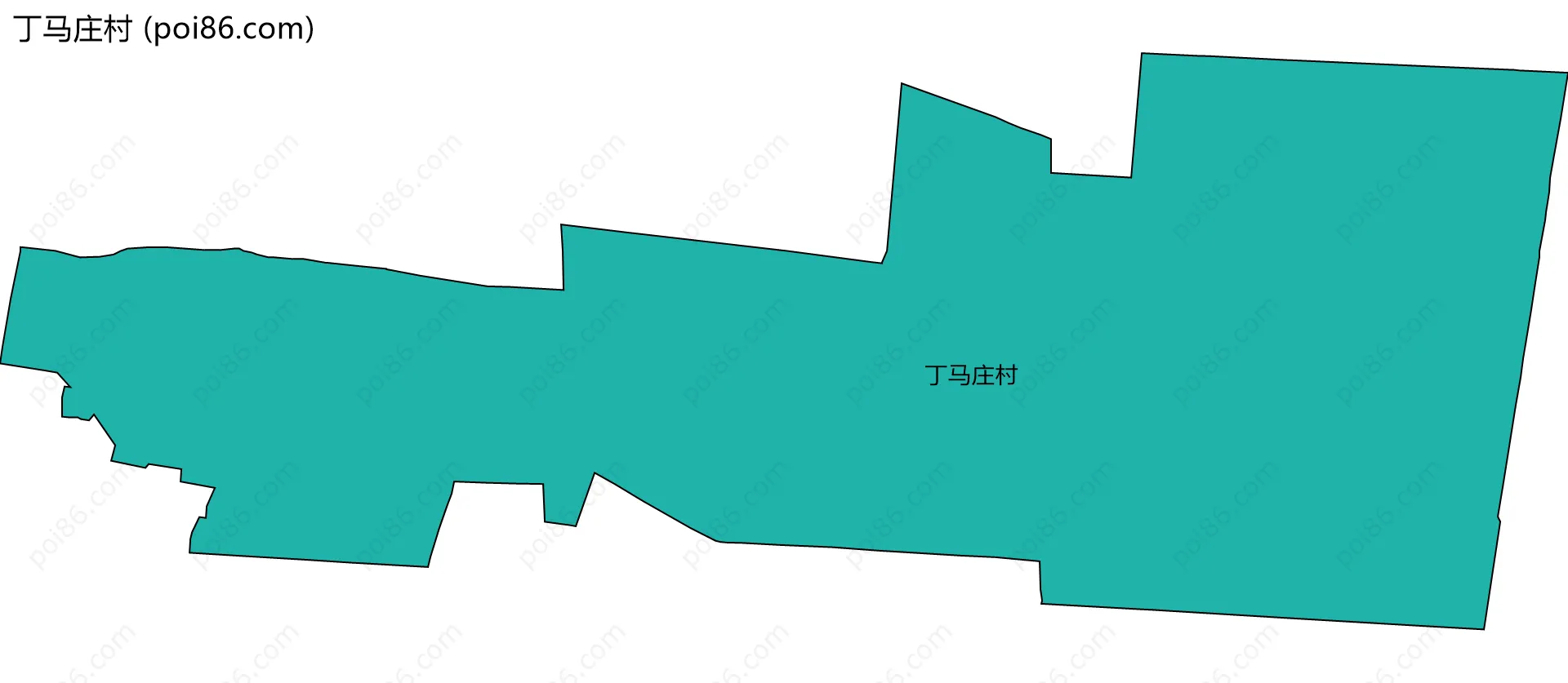 丁马庄村边界地图
