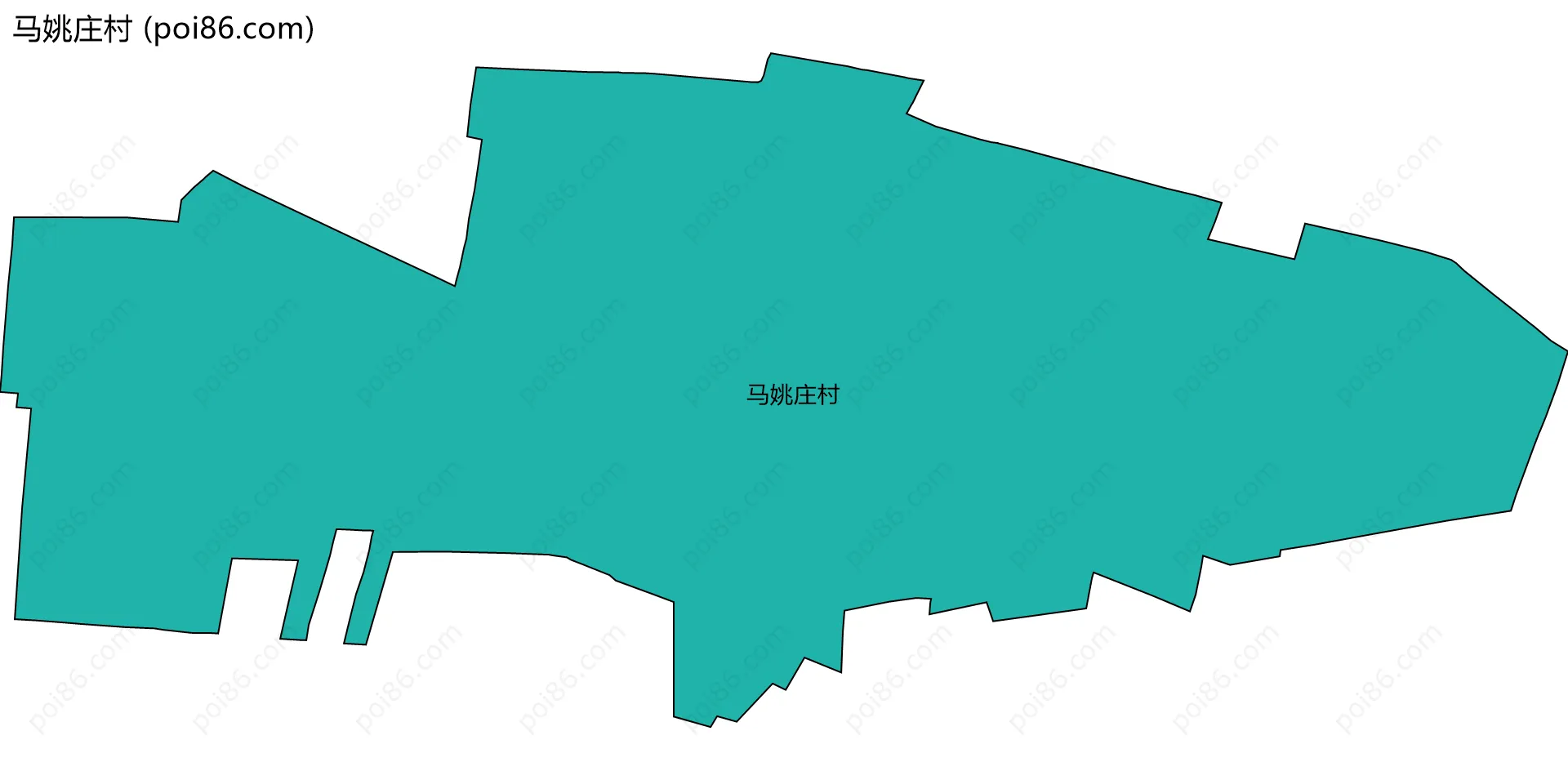 马姚庄村边界地图