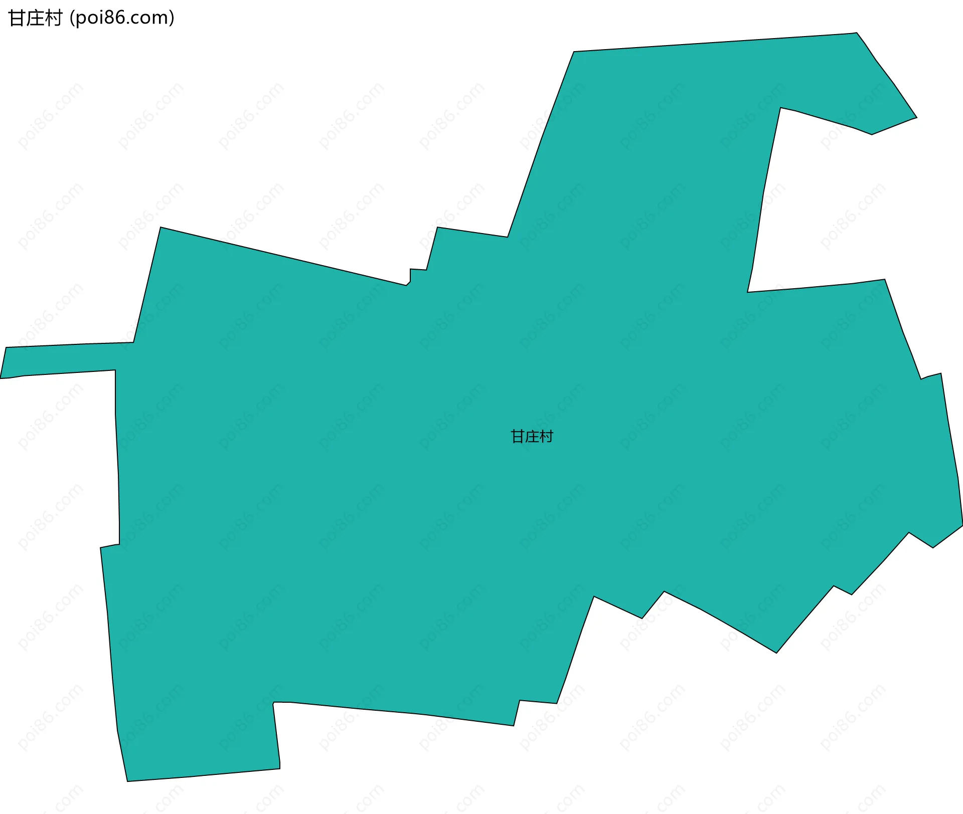 甘庄村边界地图