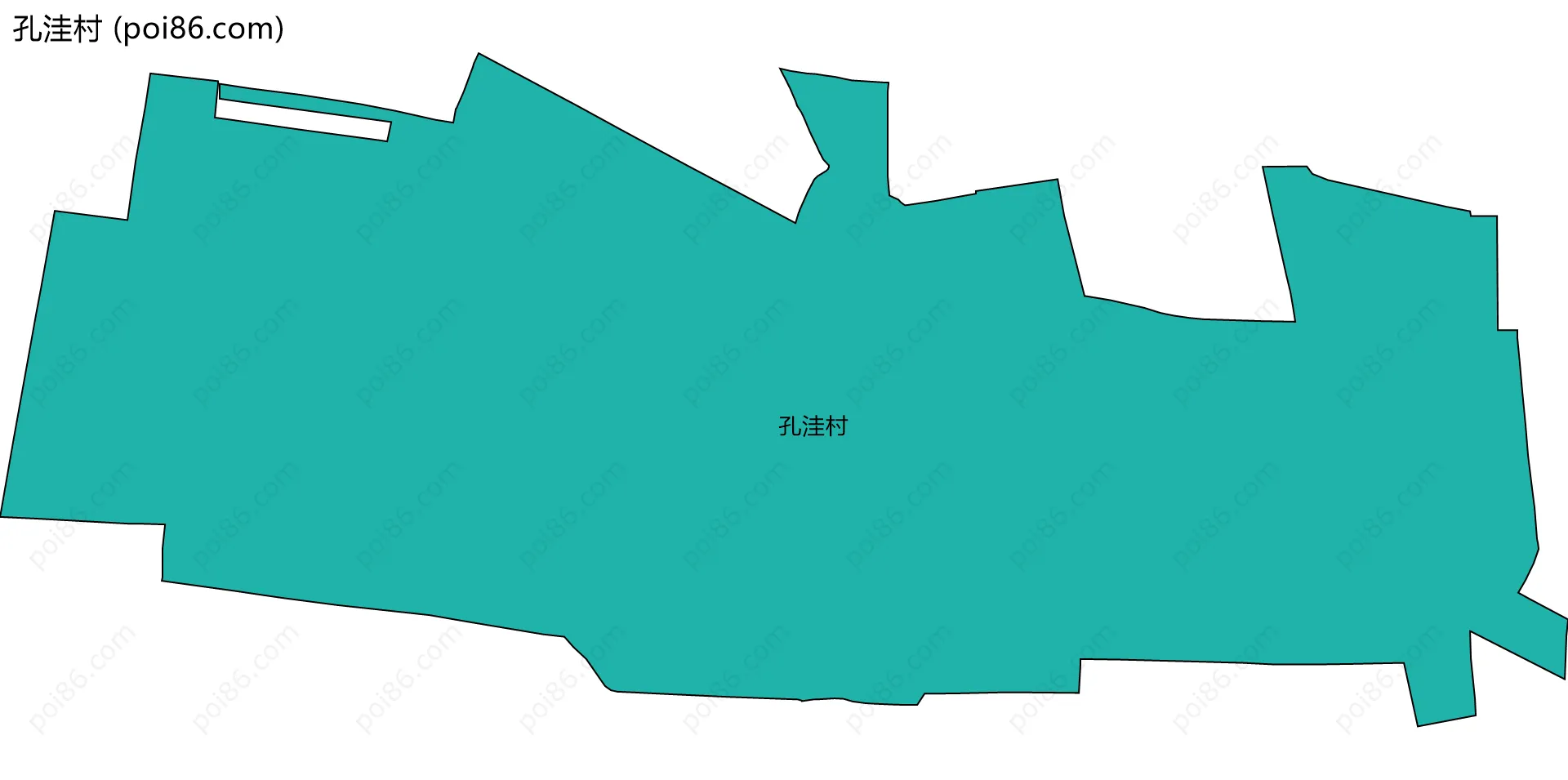 孔洼村边界地图