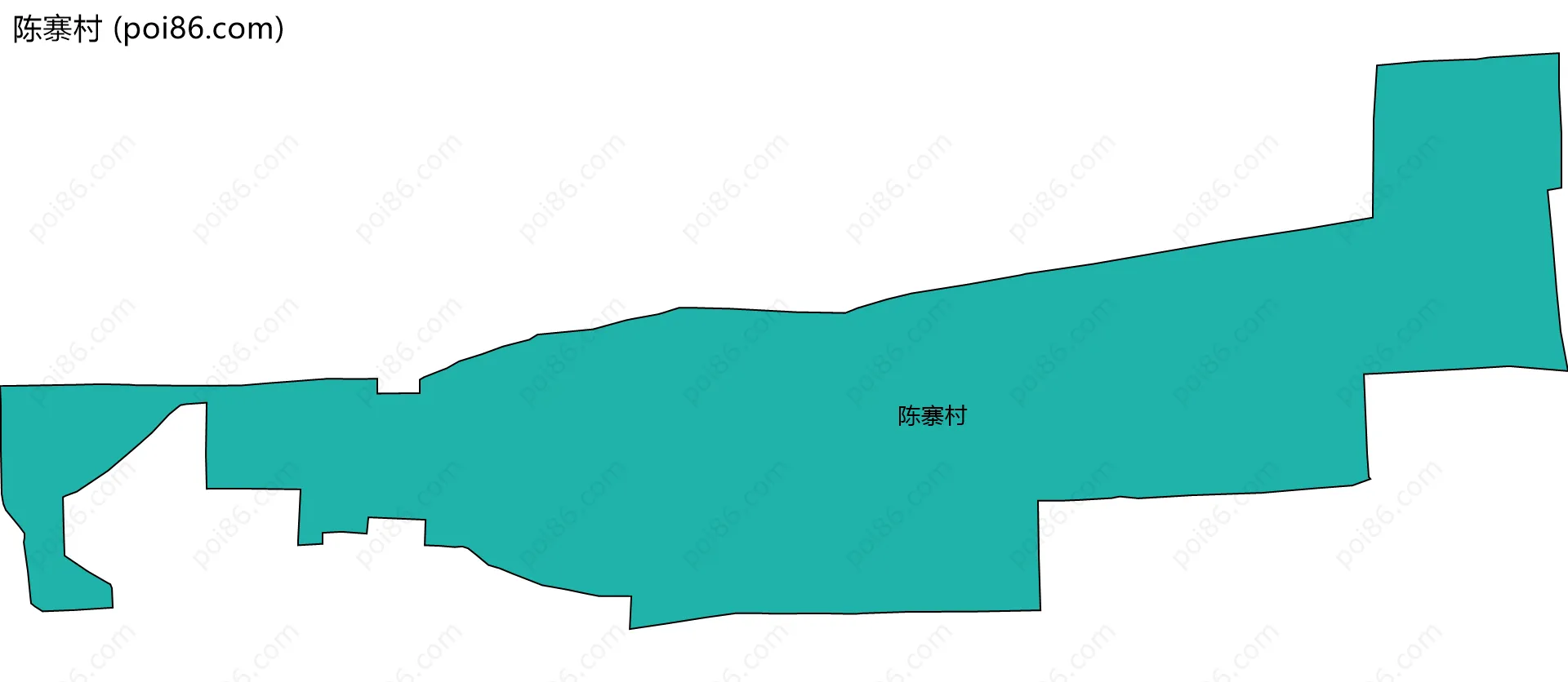 陈寨村边界地图