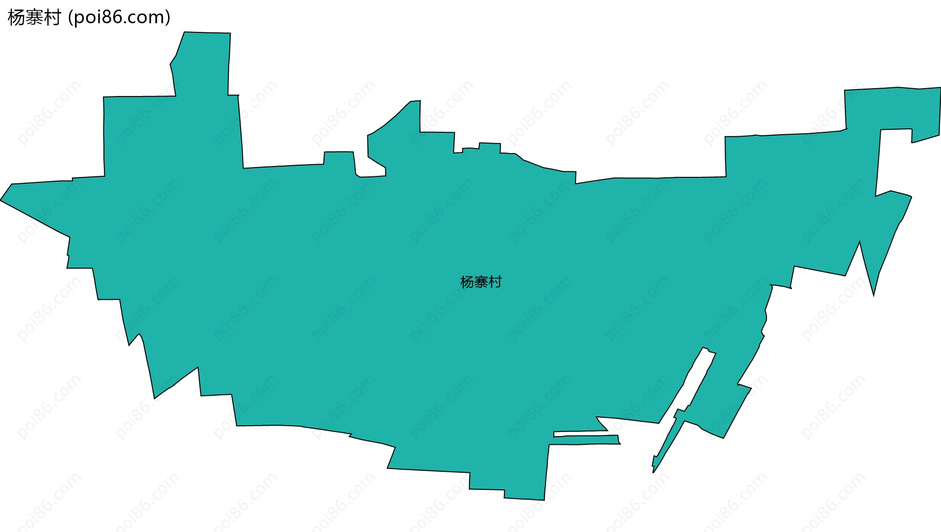 杨寨村边界地图