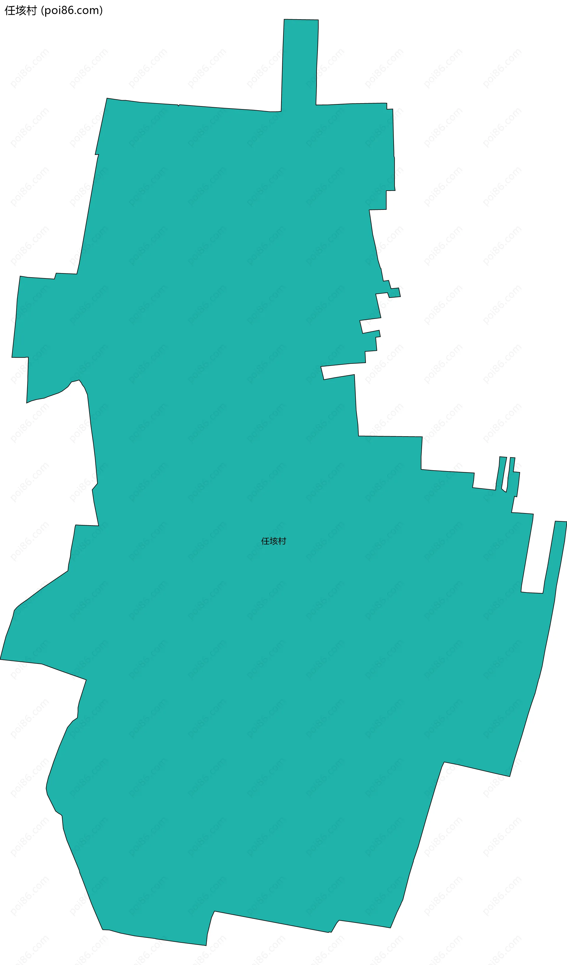 任垓村边界地图