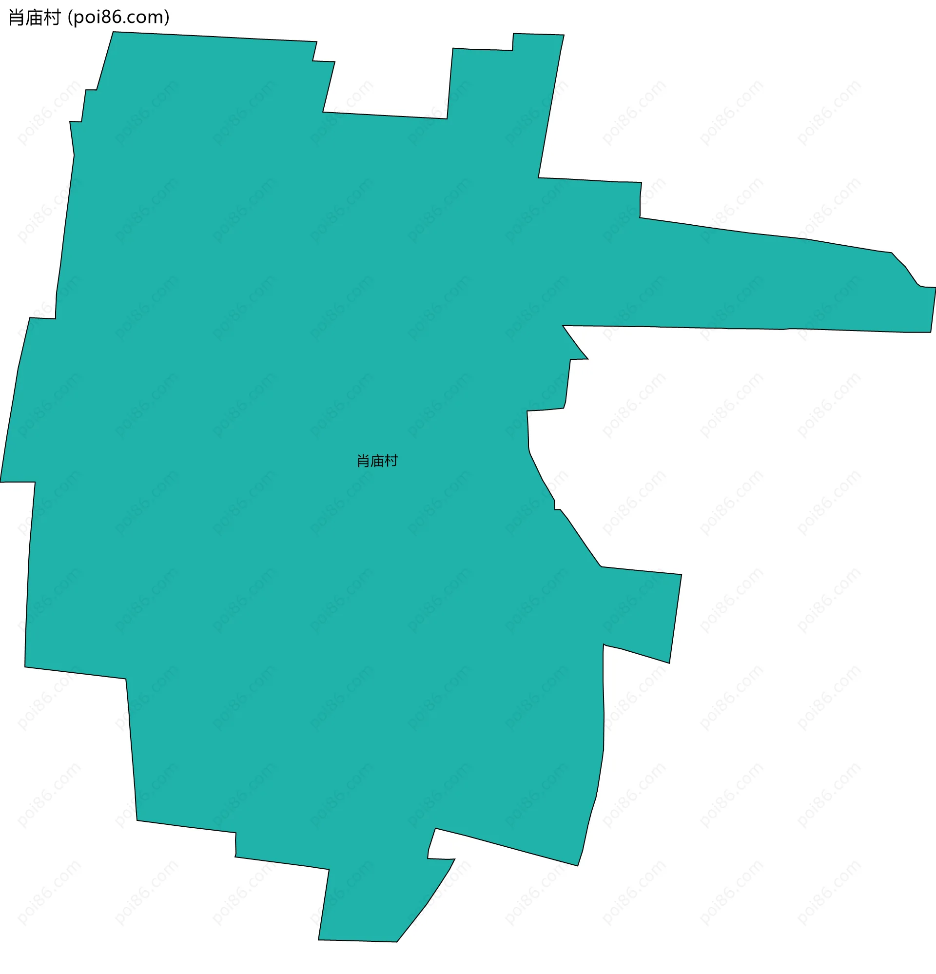 肖庙村边界地图