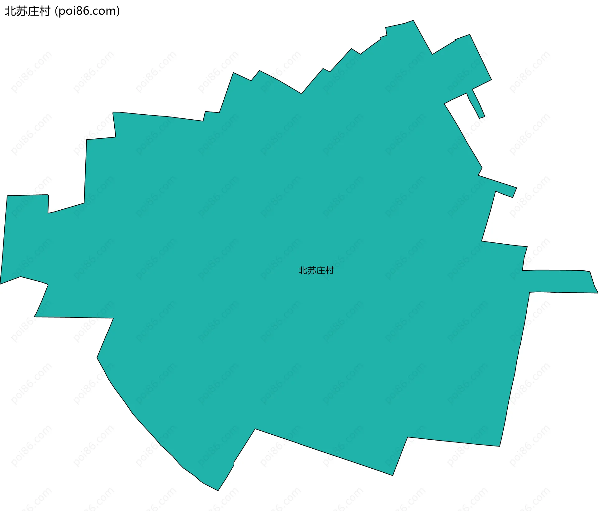 北苏庄村边界地图