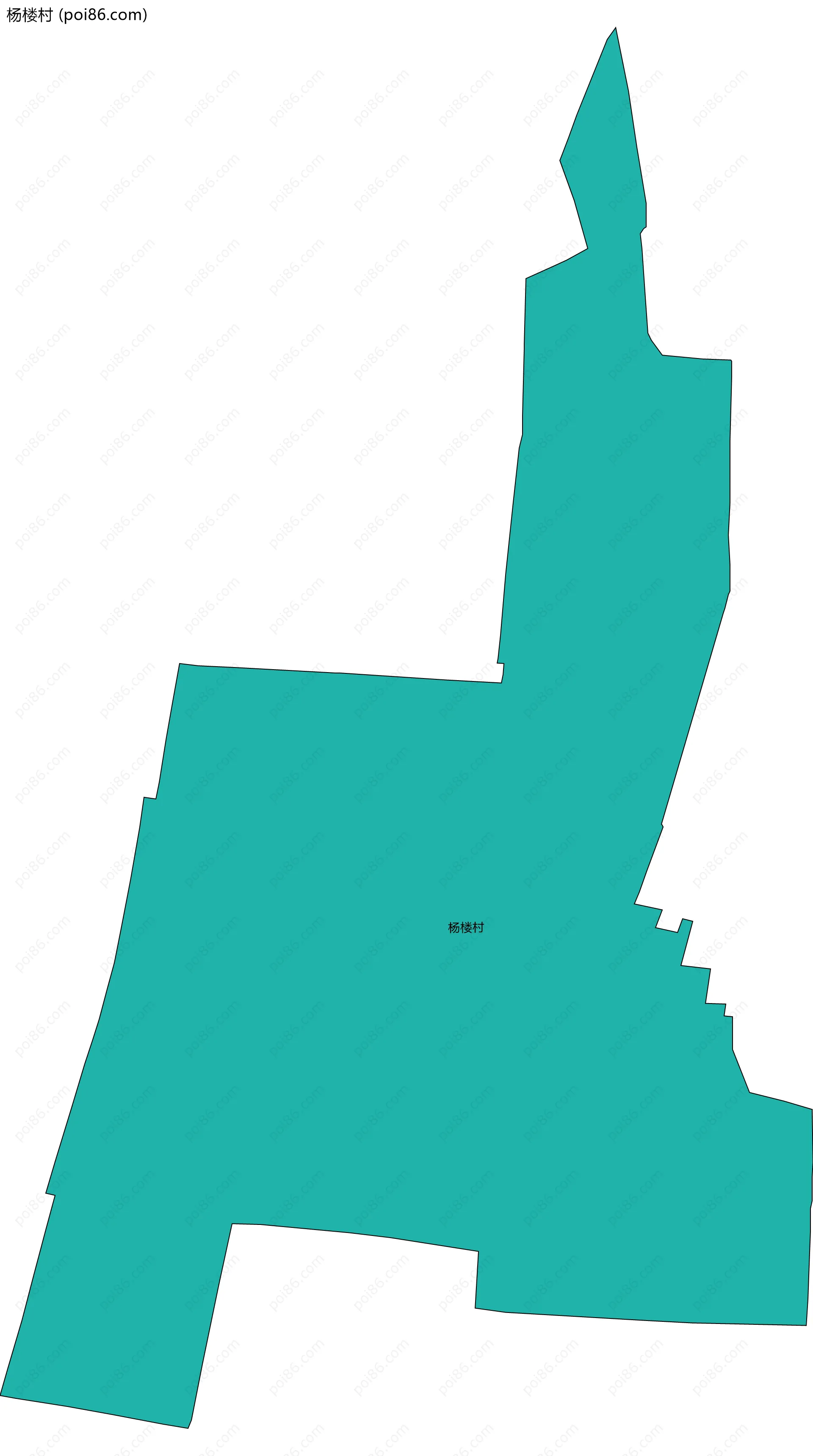 杨楼村边界地图