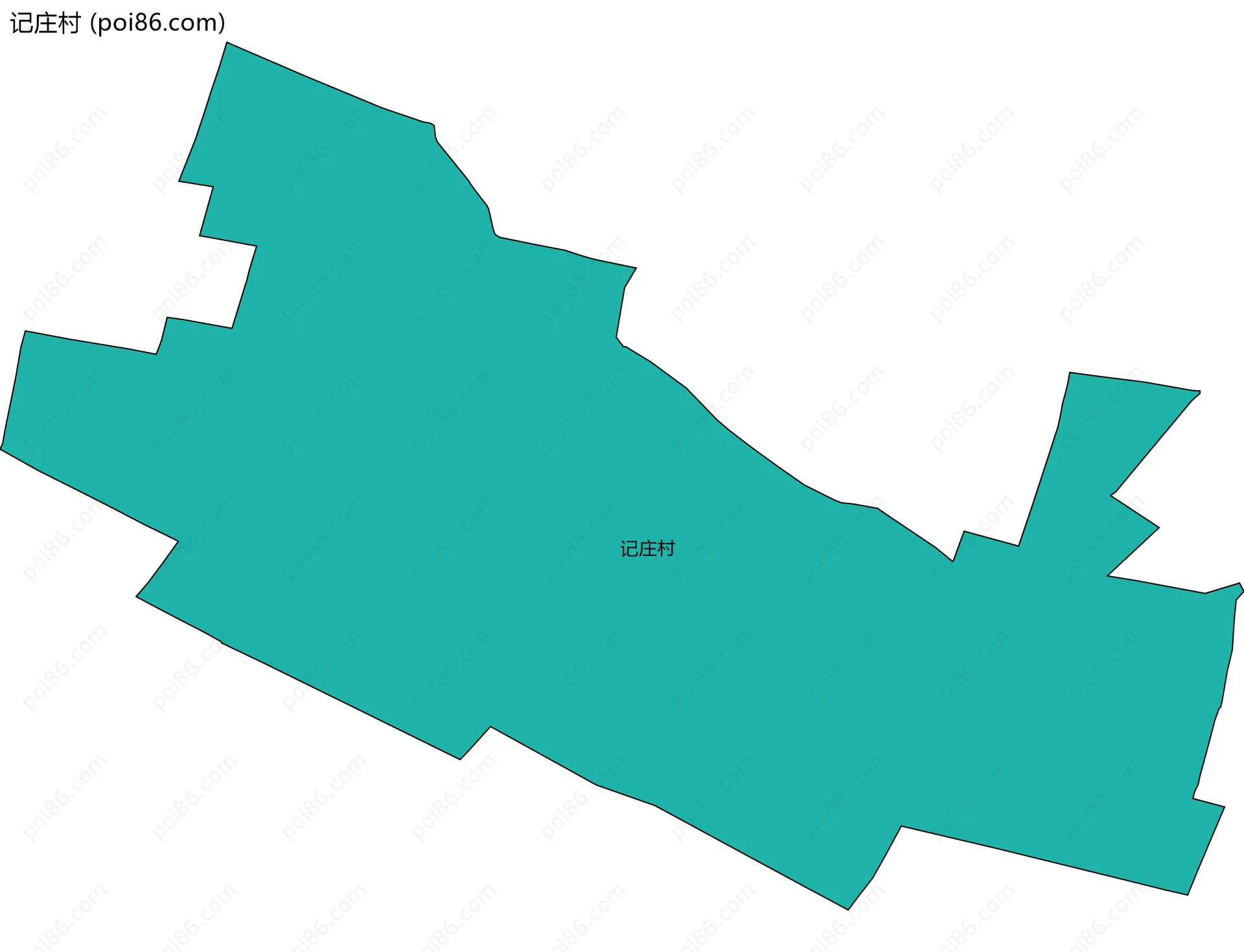 记庄村边界地图