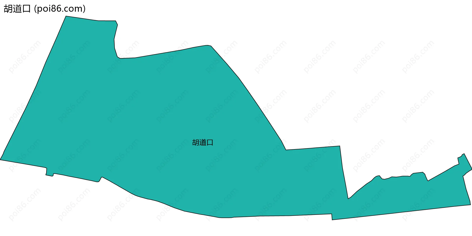 胡道口边界地图