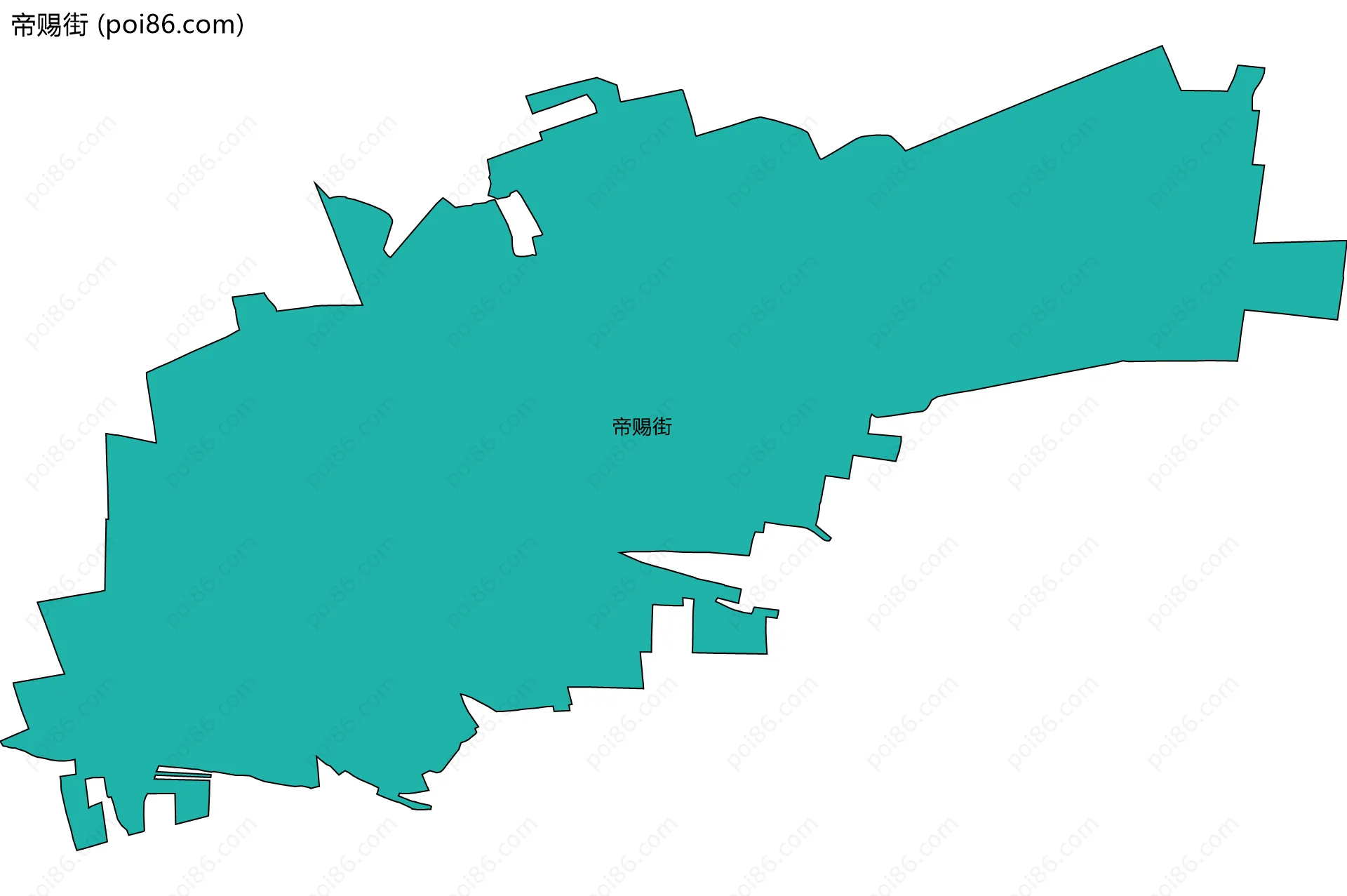 帝赐街边界地图