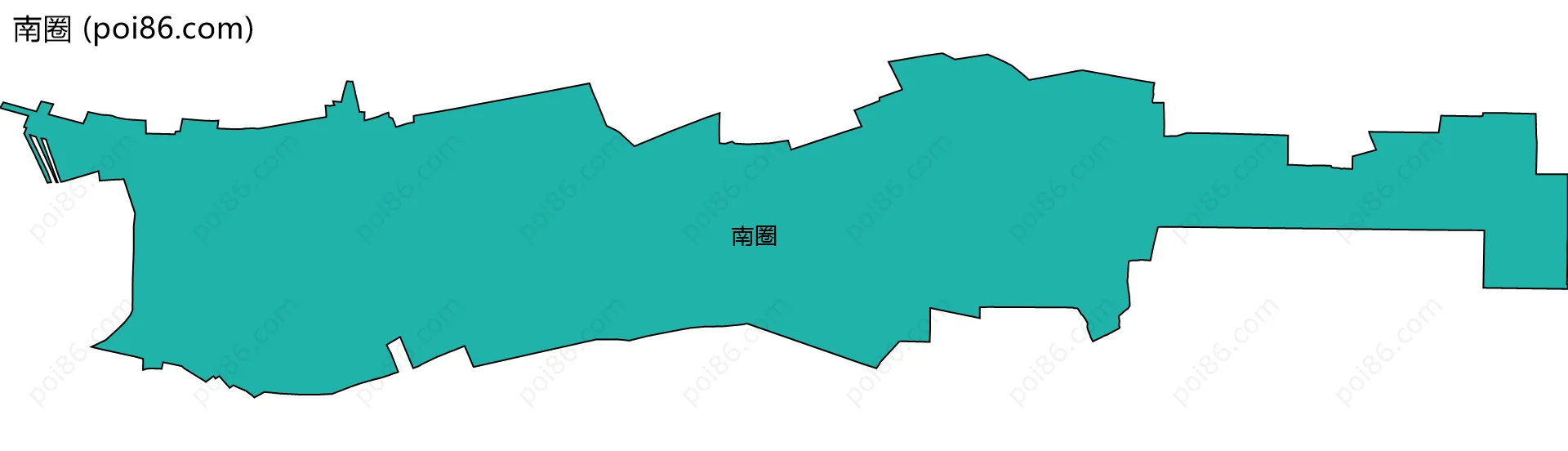 南圈边界地图