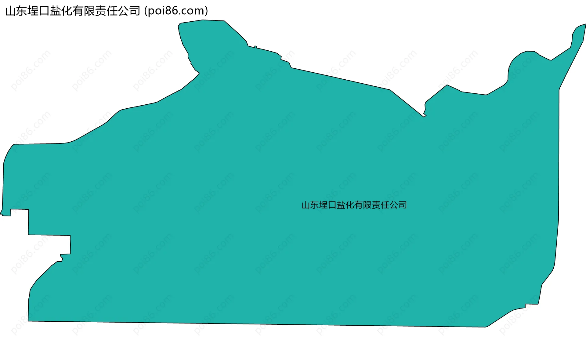 山东埕口盐化有限责任公司边界地图