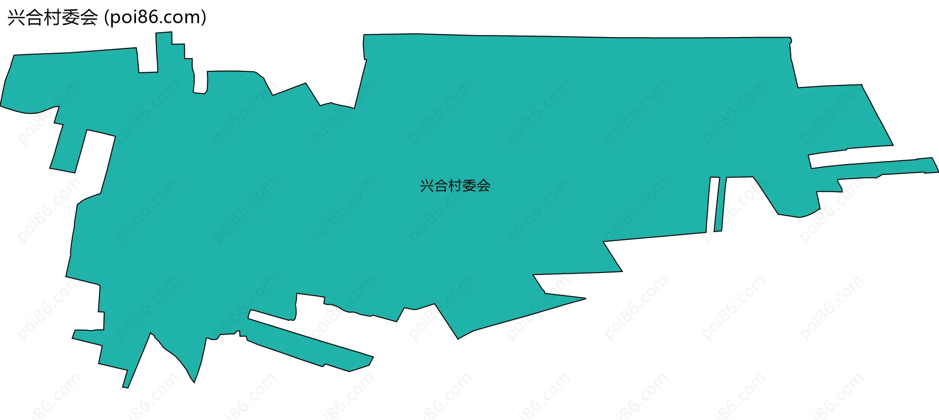 兴合村委会边界地图