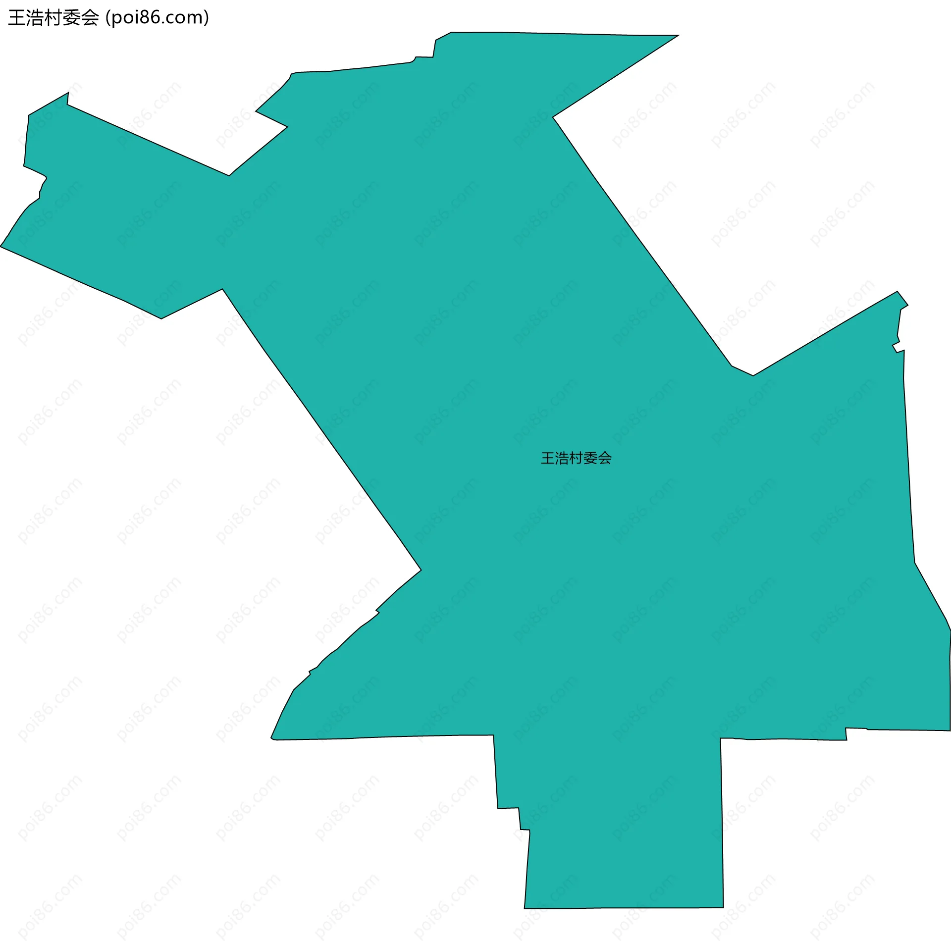 王浩村委会边界地图
