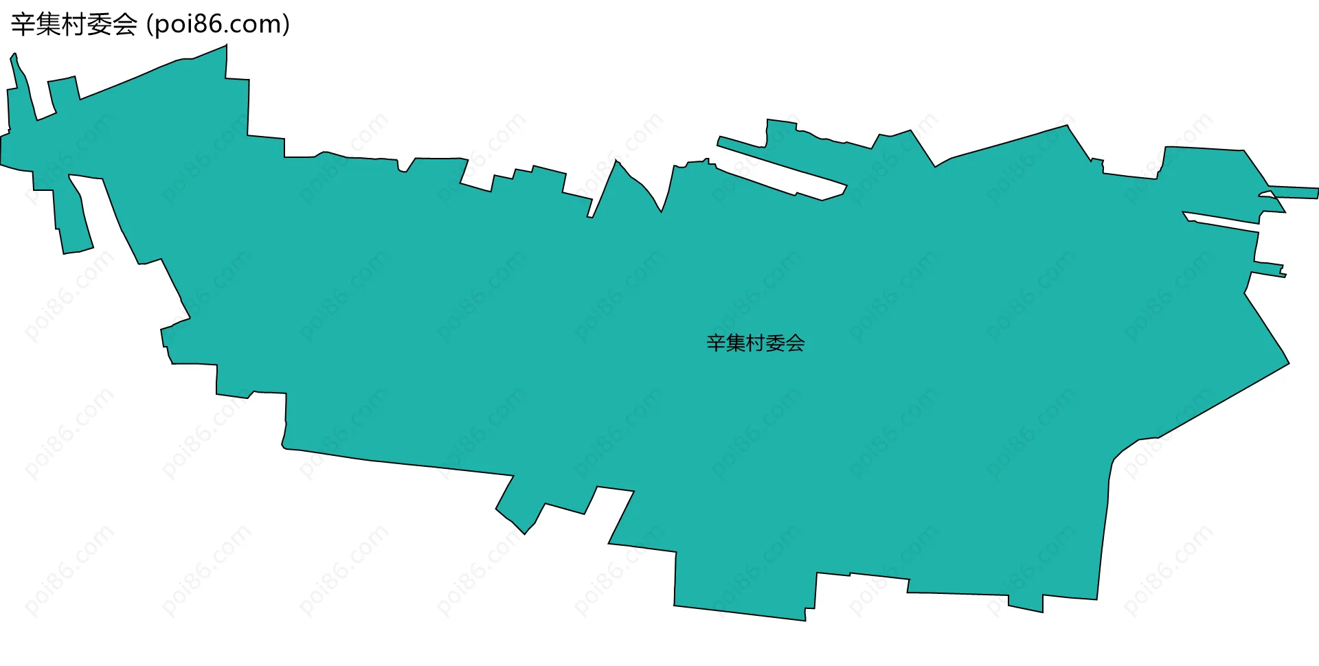 辛集村委会边界地图