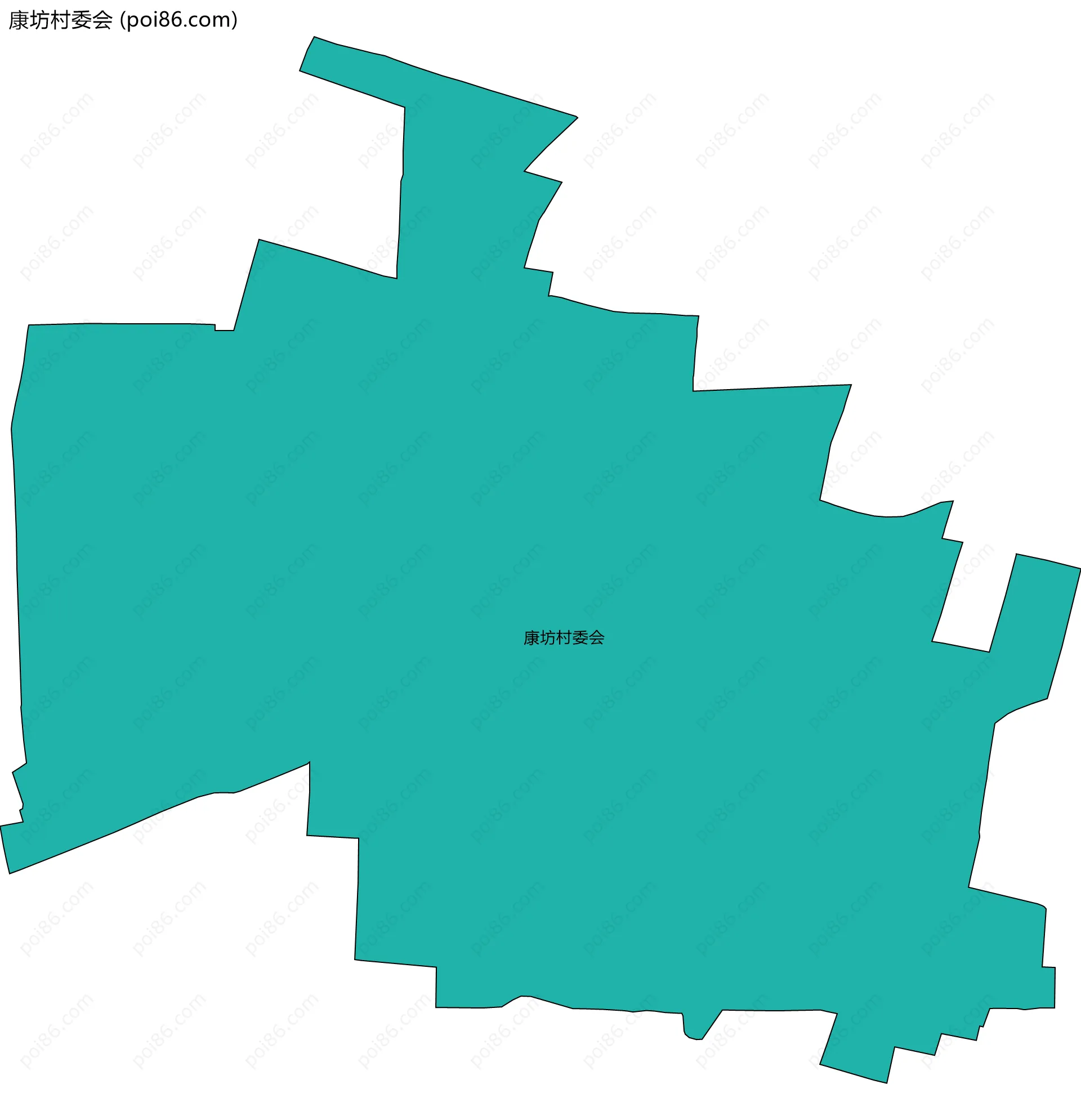 康坊村委会边界地图
