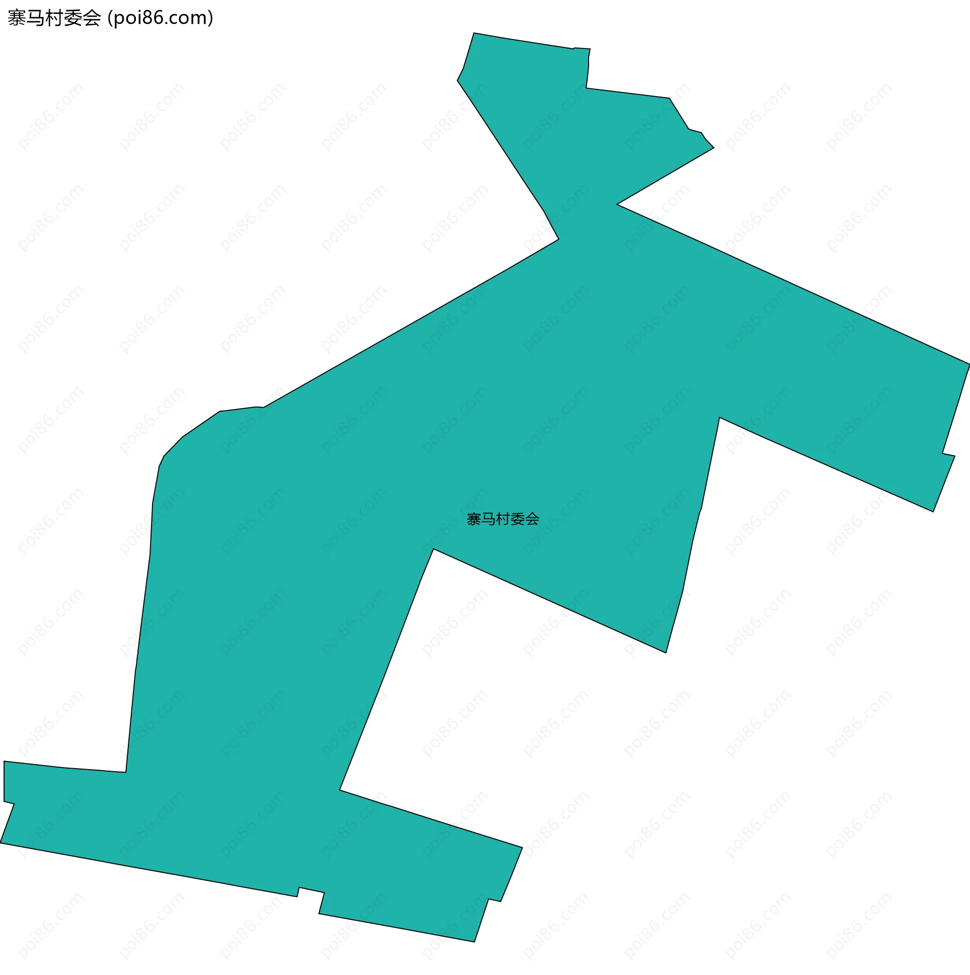 寨马村委会边界地图