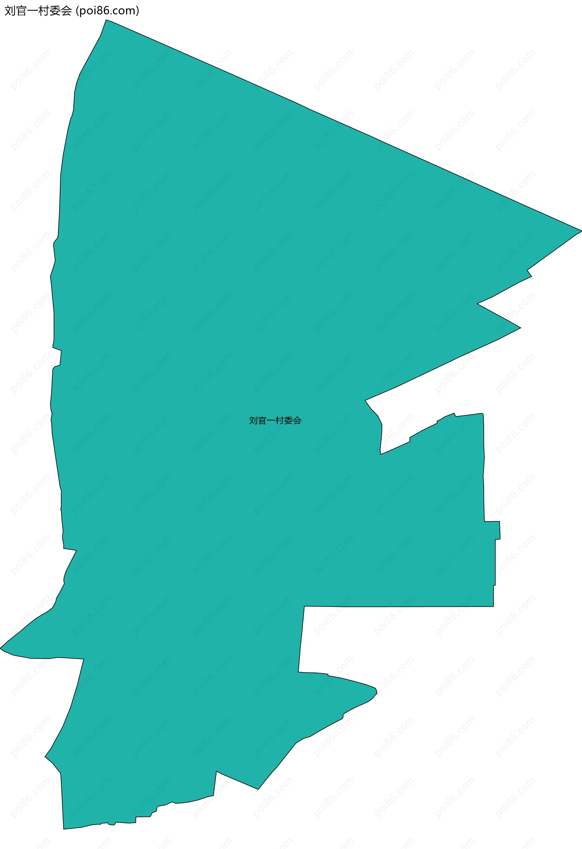 刘官一村委会边界地图