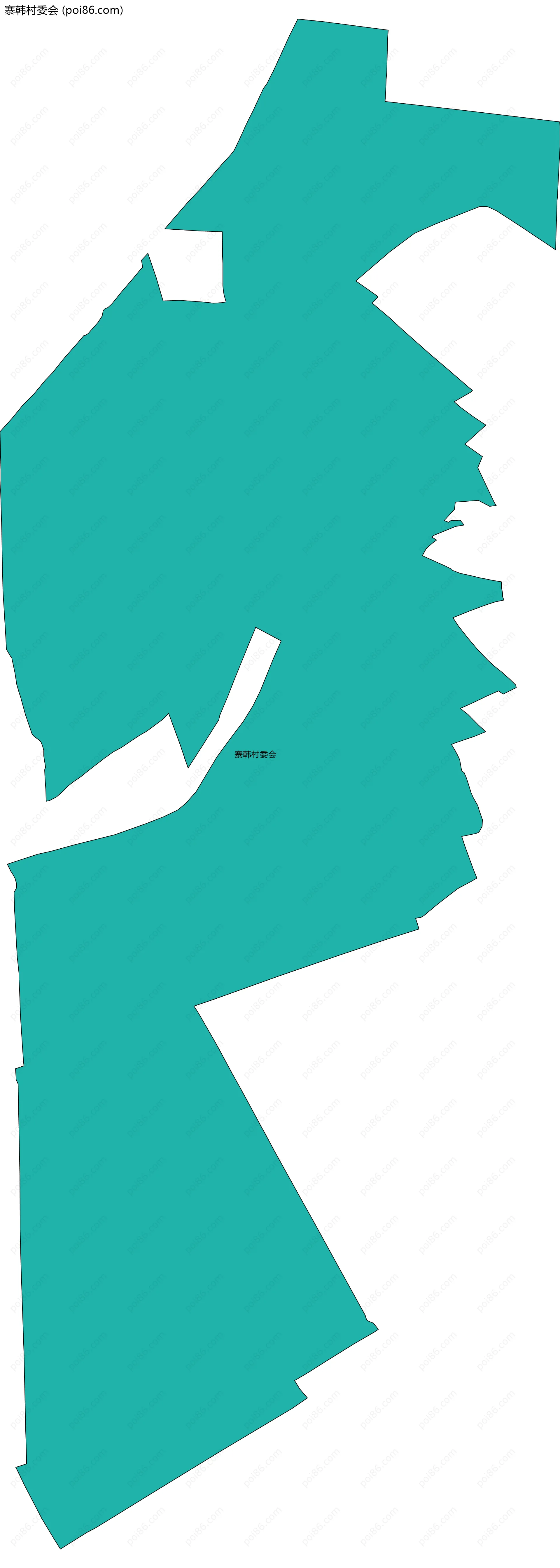 寨韩村委会边界地图