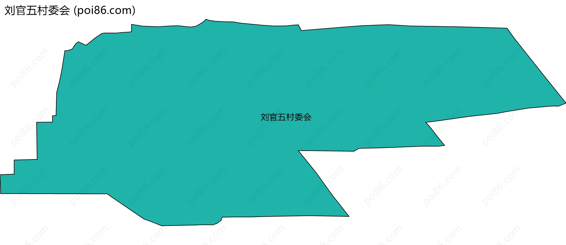 刘官五村委会边界地图
