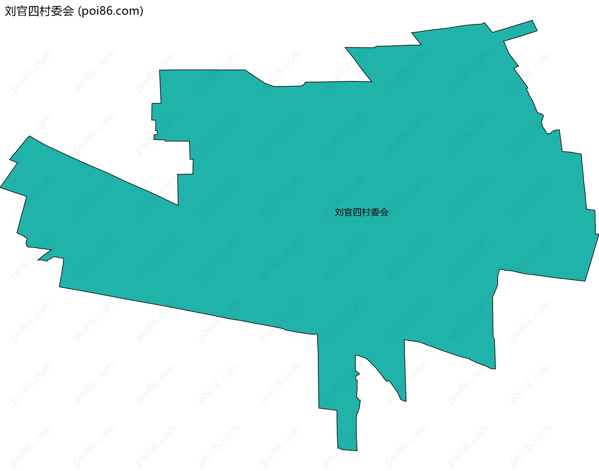 刘官四村委会边界地图