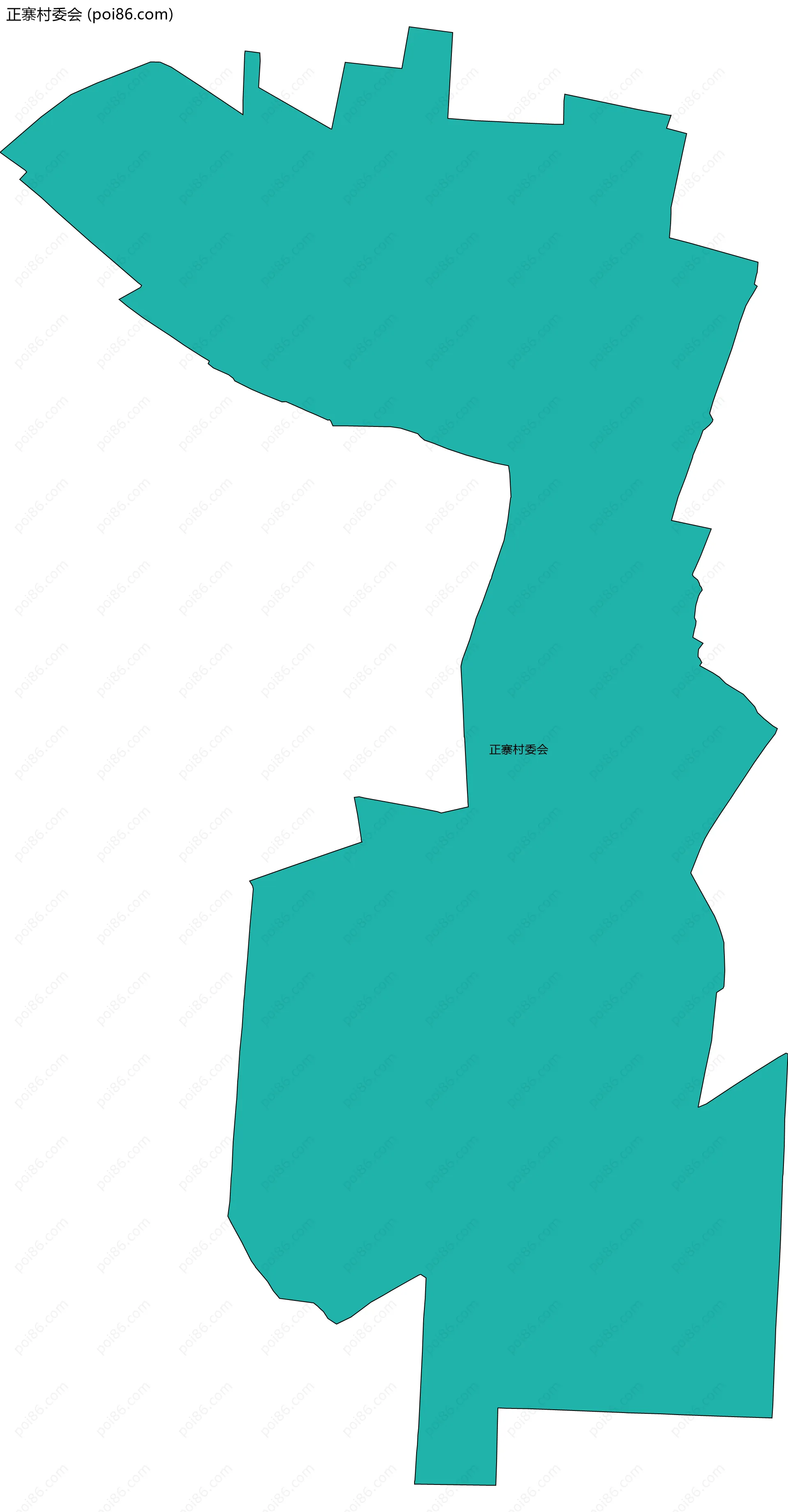 正寨村委会边界地图