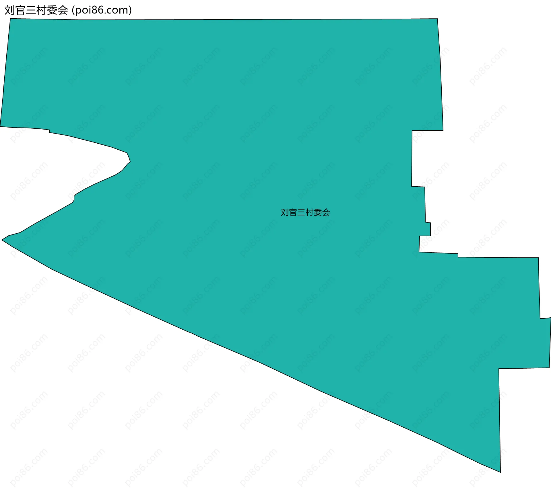 刘官三村委会边界地图