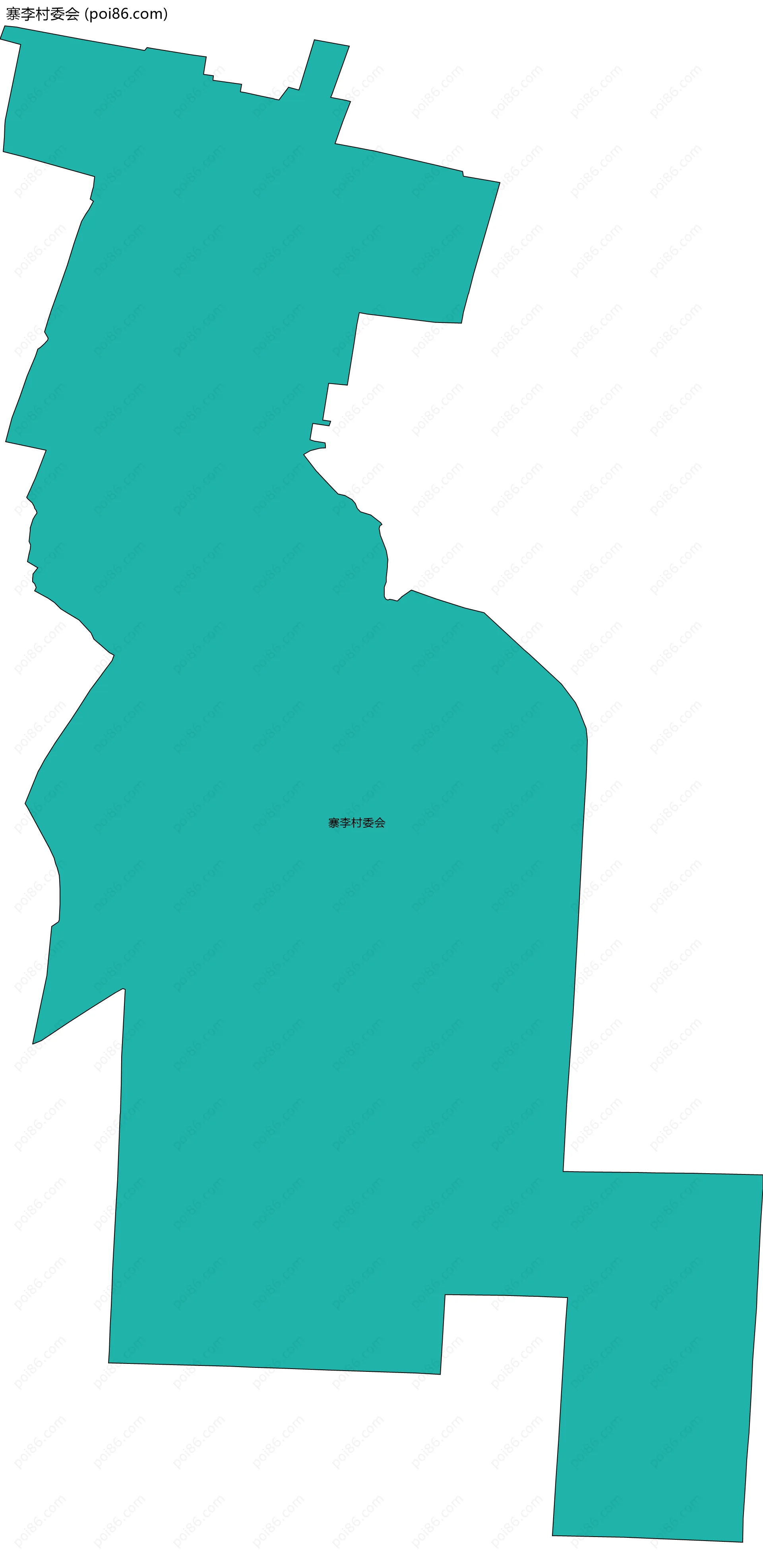 寨李村委会边界地图