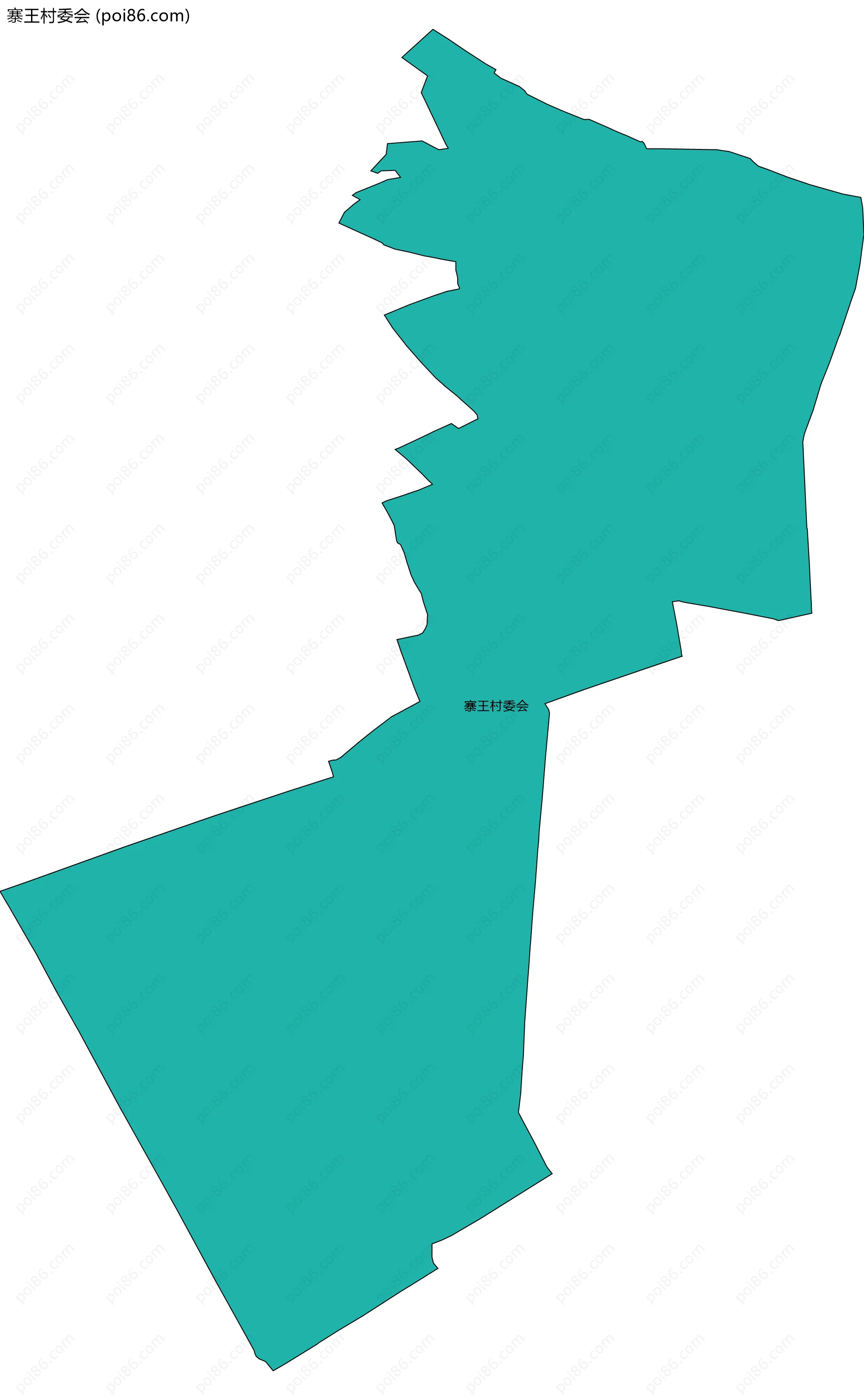 寨王村委会边界地图