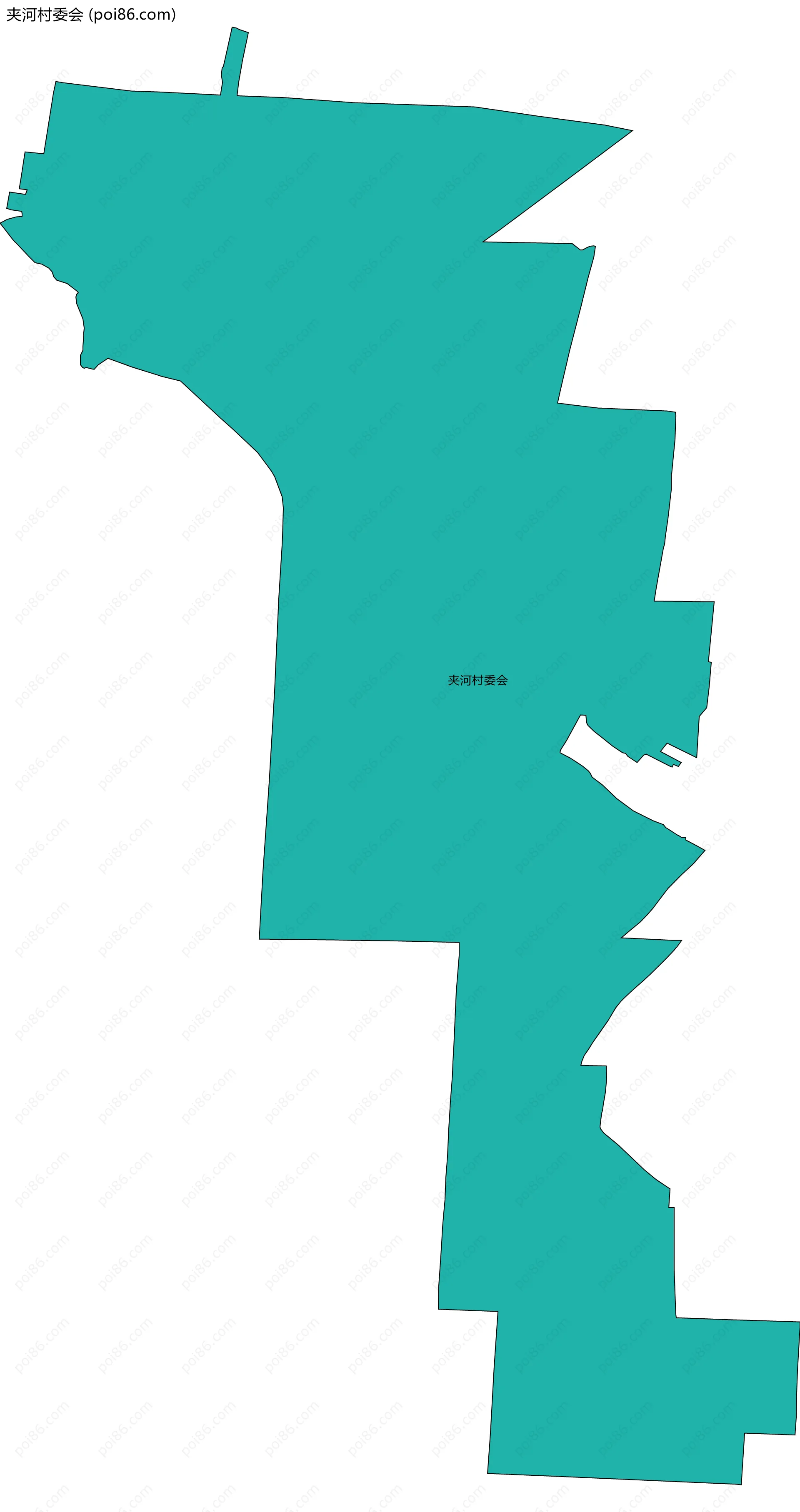 夹河村委会边界地图