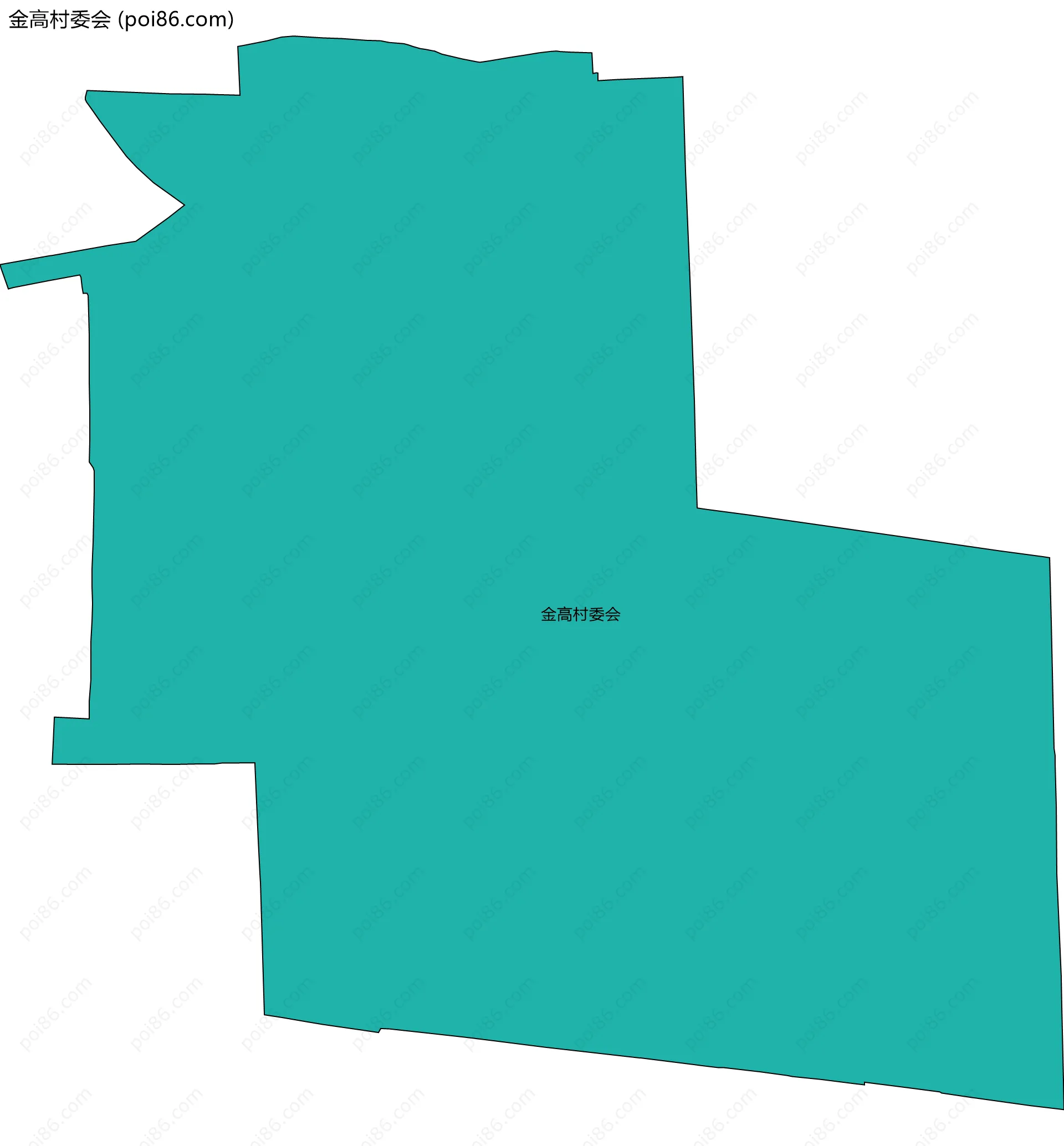 金高村委会边界地图