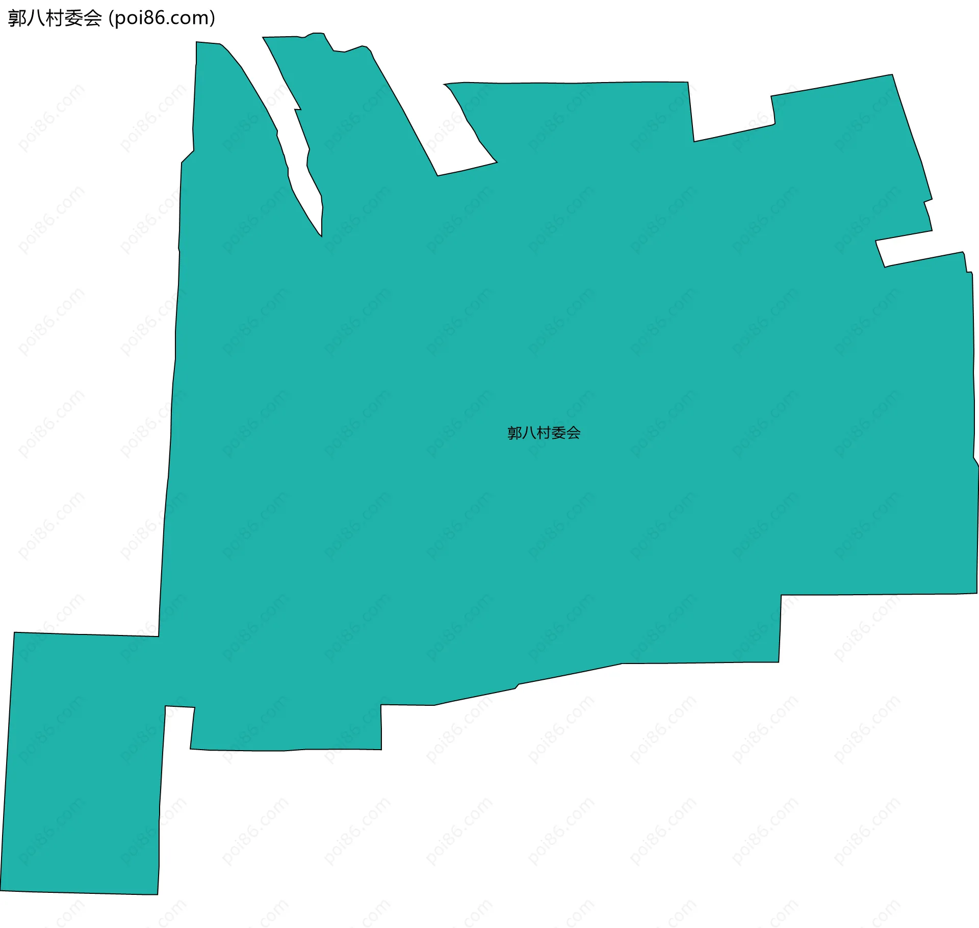 郭八村委会边界地图