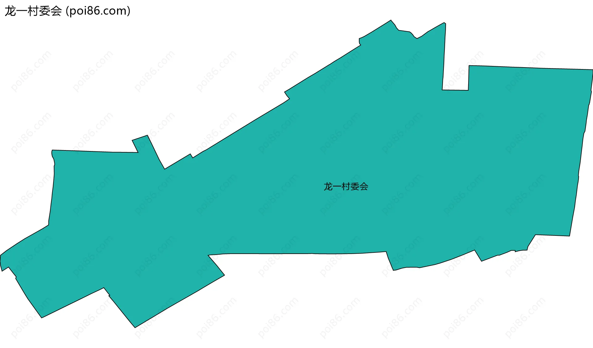 龙一村委会边界地图
