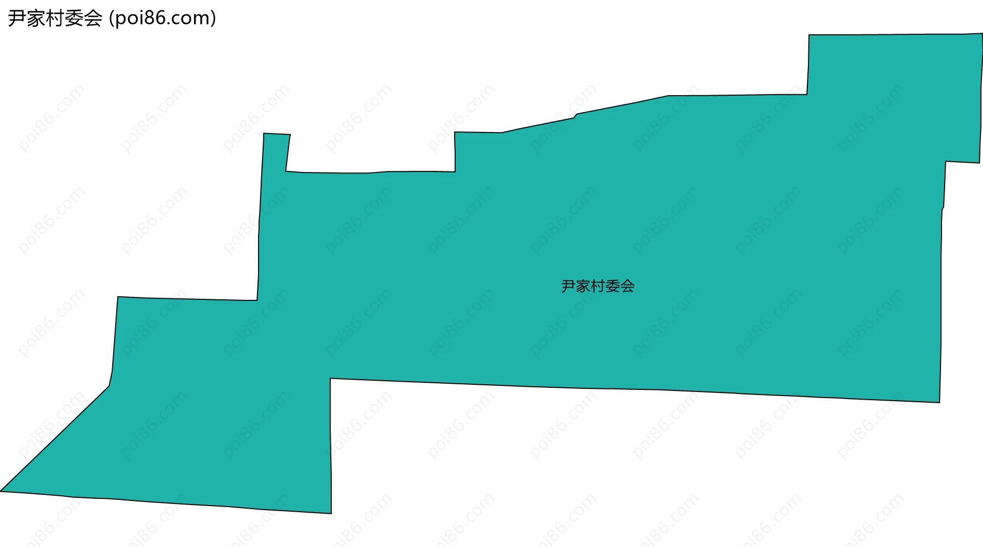 尹家村委会边界地图