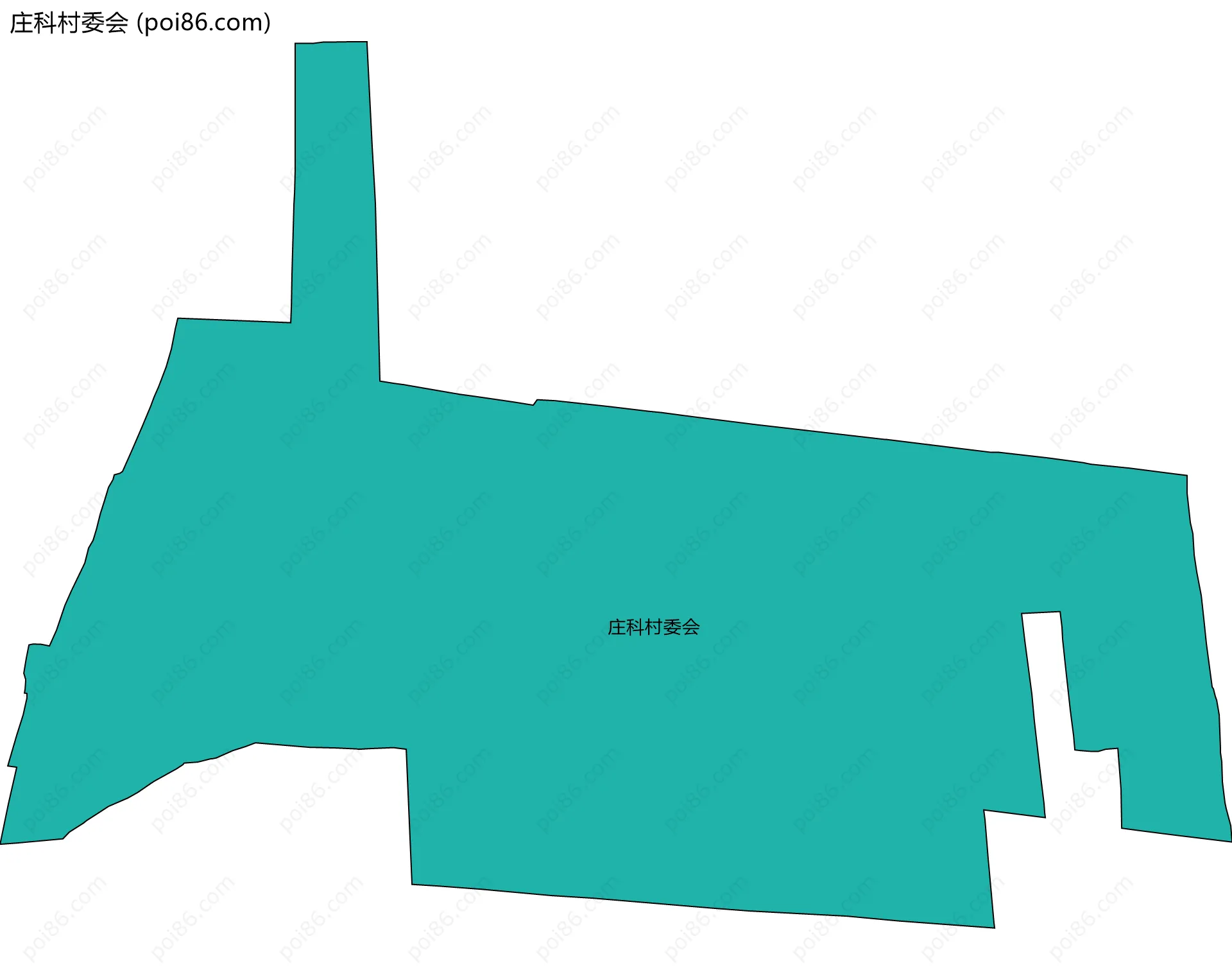 庄科村委会边界地图