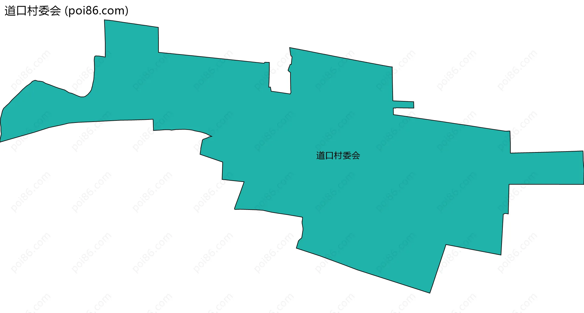 道口村委会边界地图