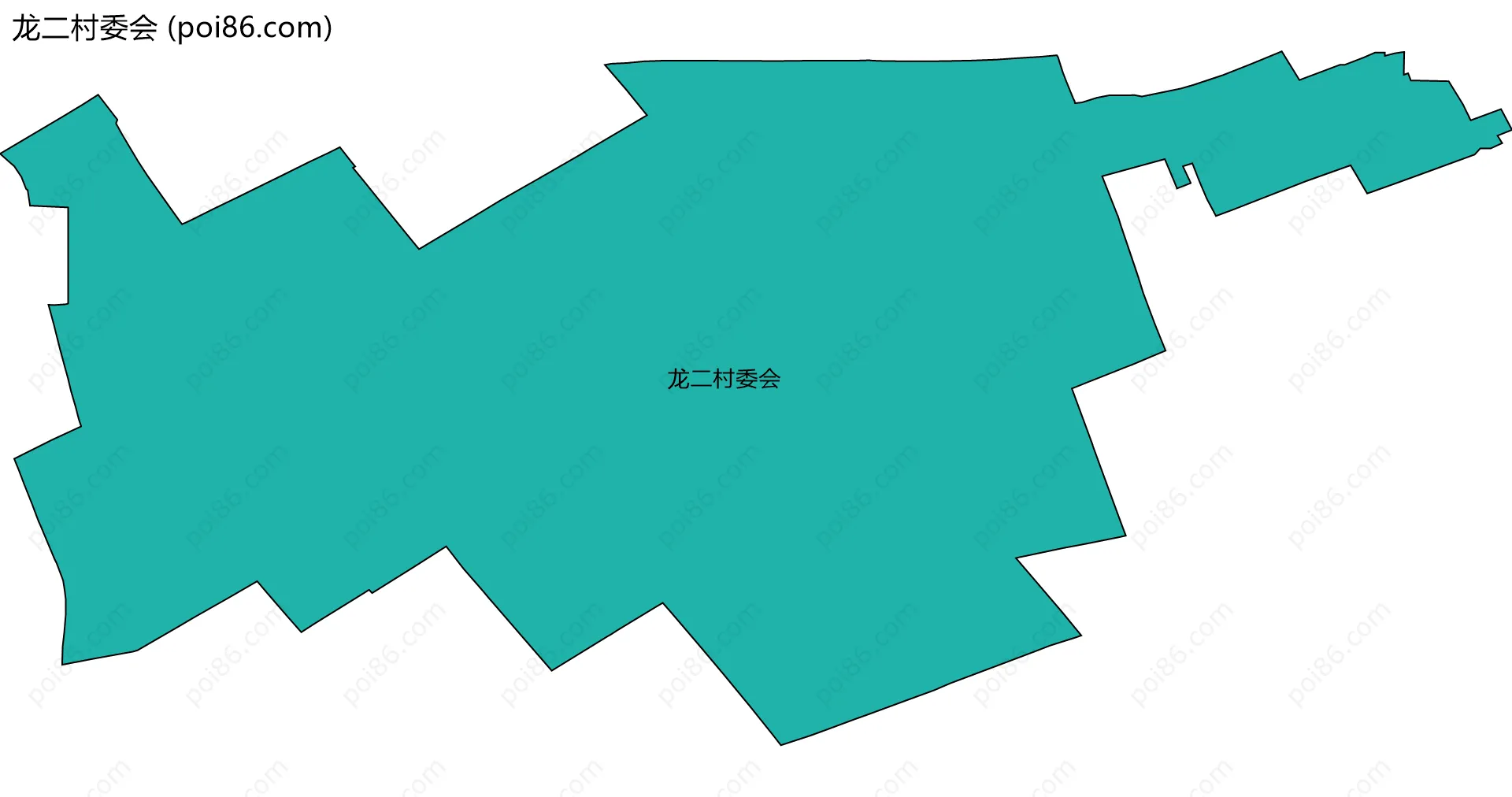 龙二村委会边界地图