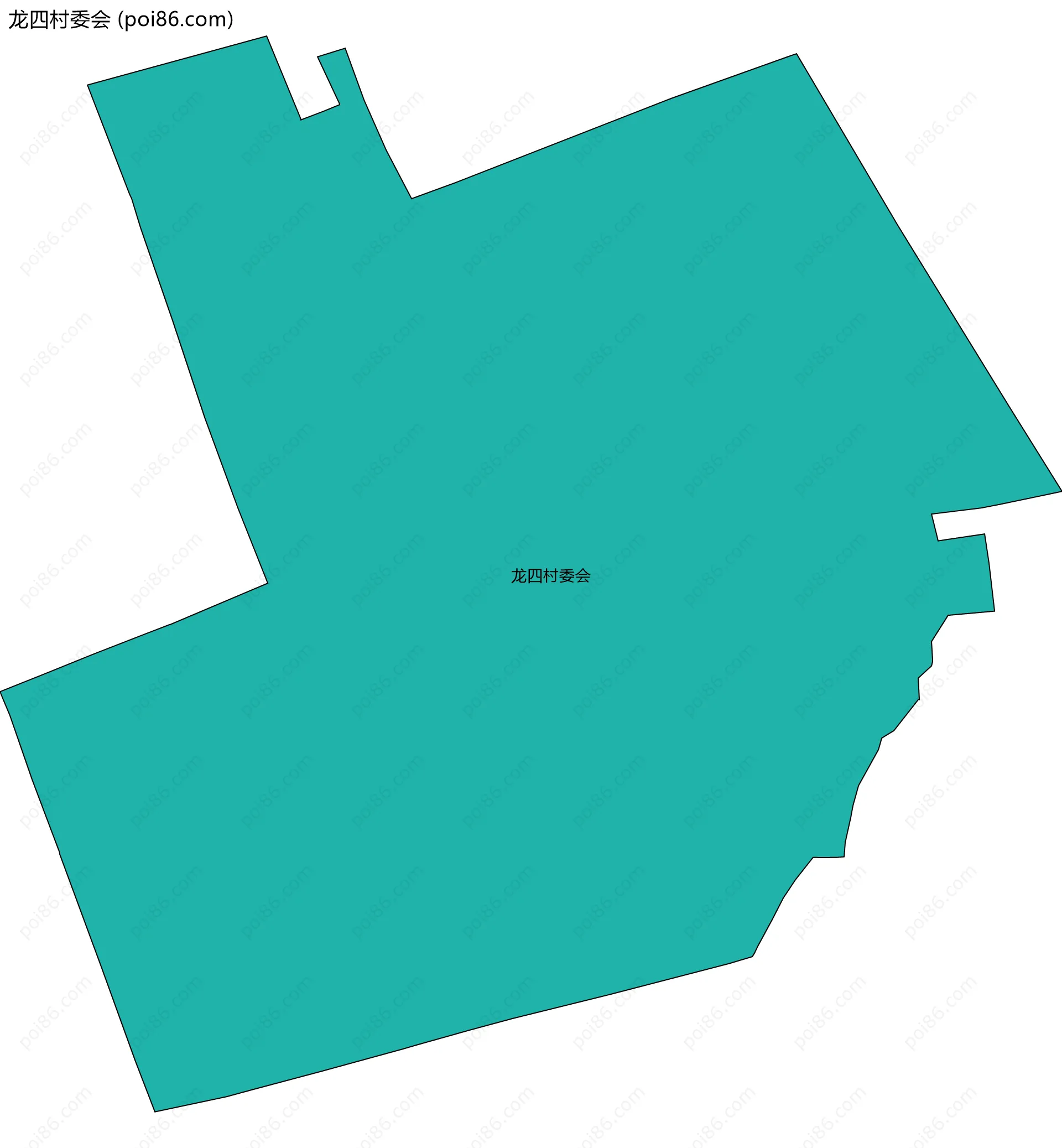 龙四村委会边界地图