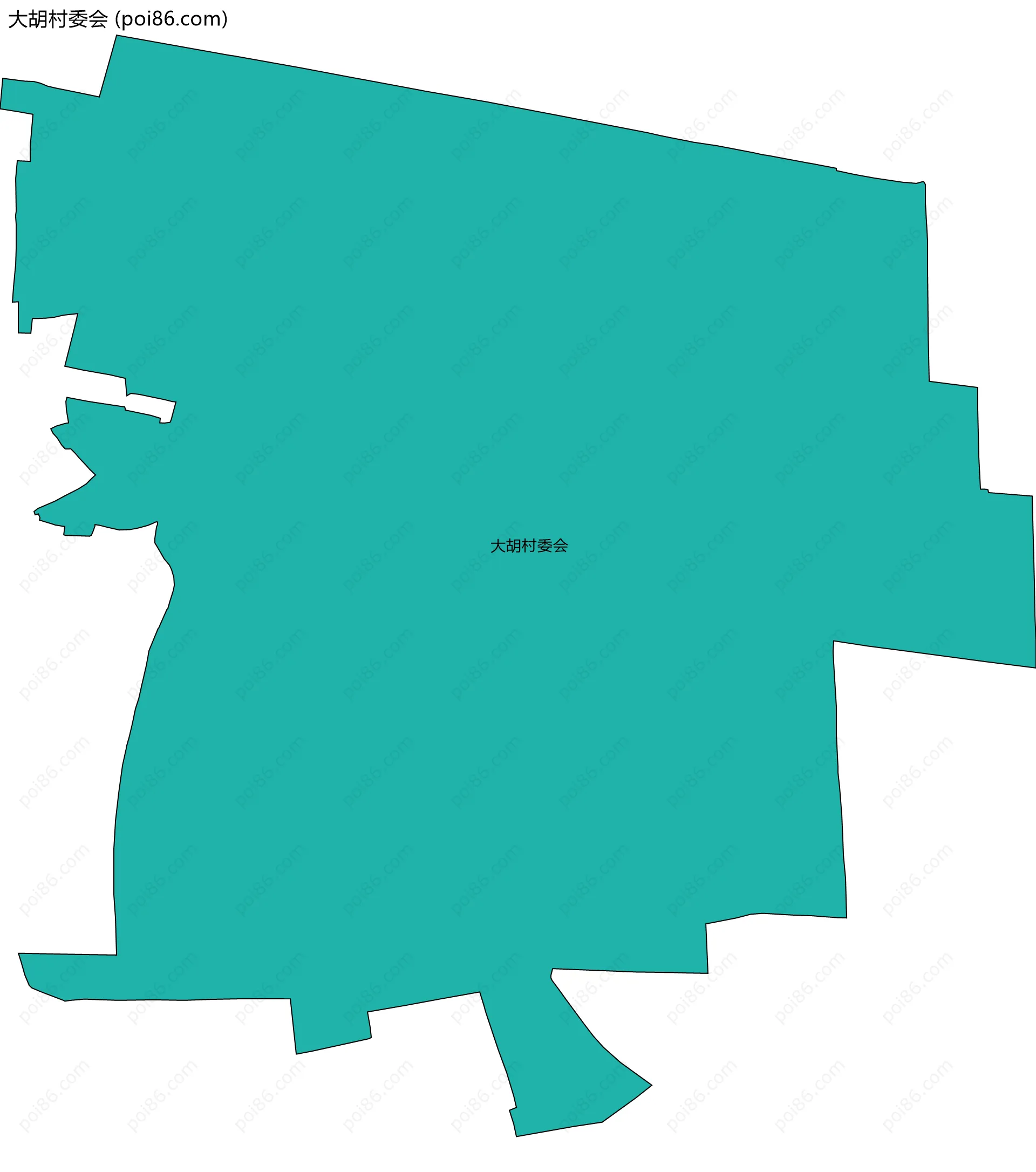 大胡村委会边界地图