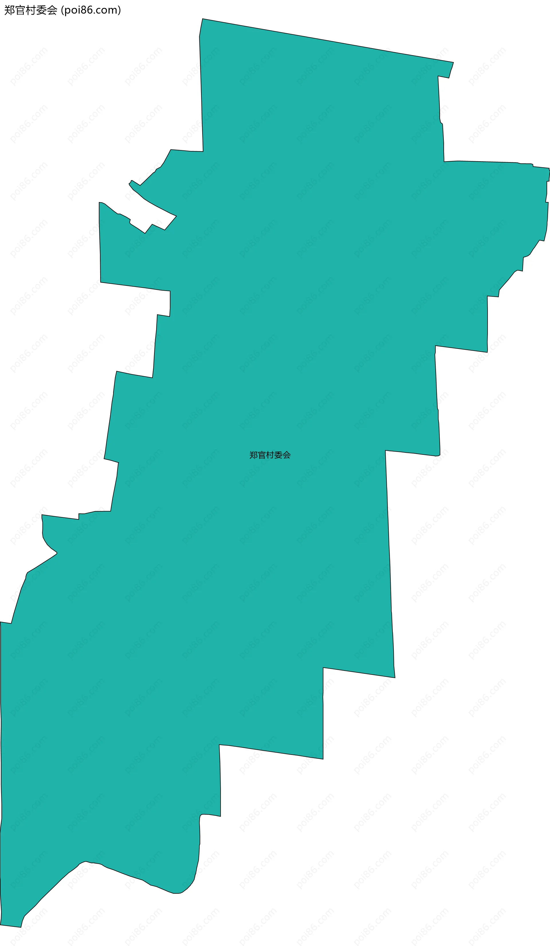 郑官村委会边界地图