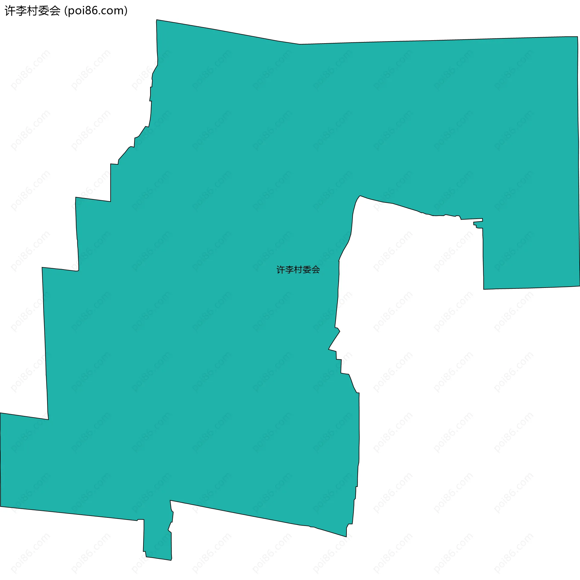 许李村委会边界地图