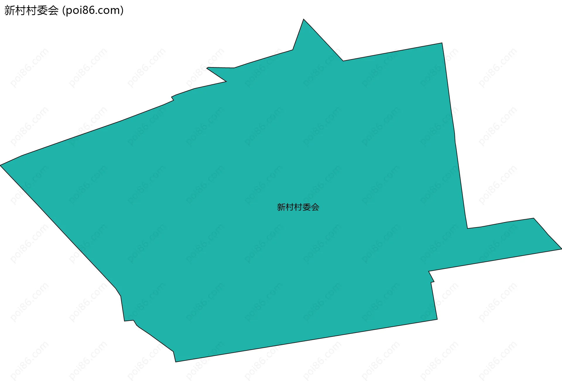 新村村委会边界地图