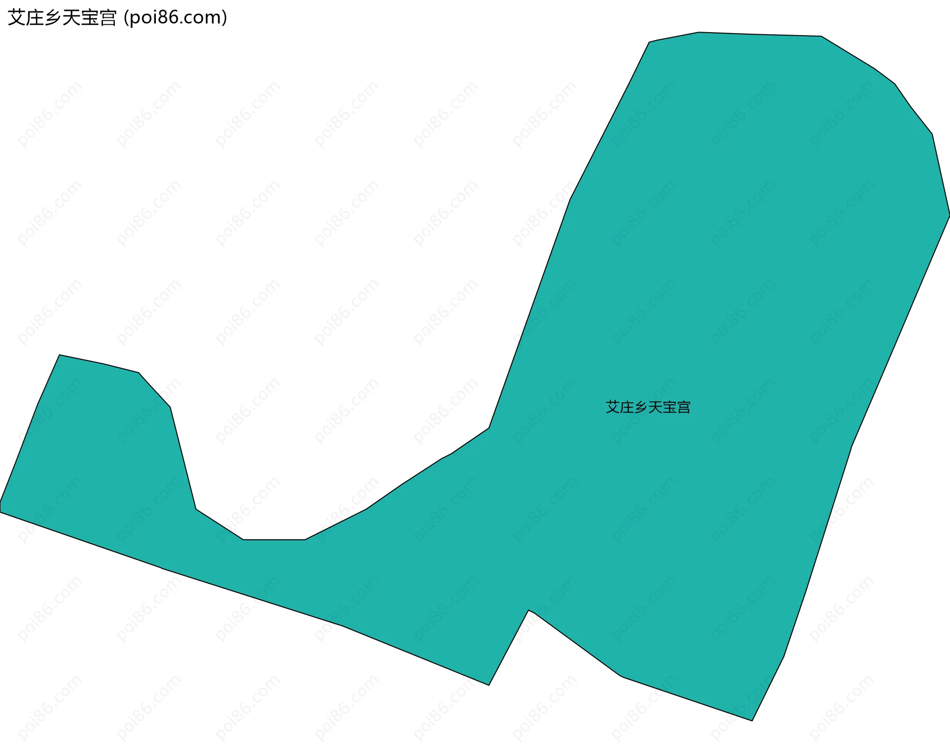 艾庄乡天宝宫边界地图