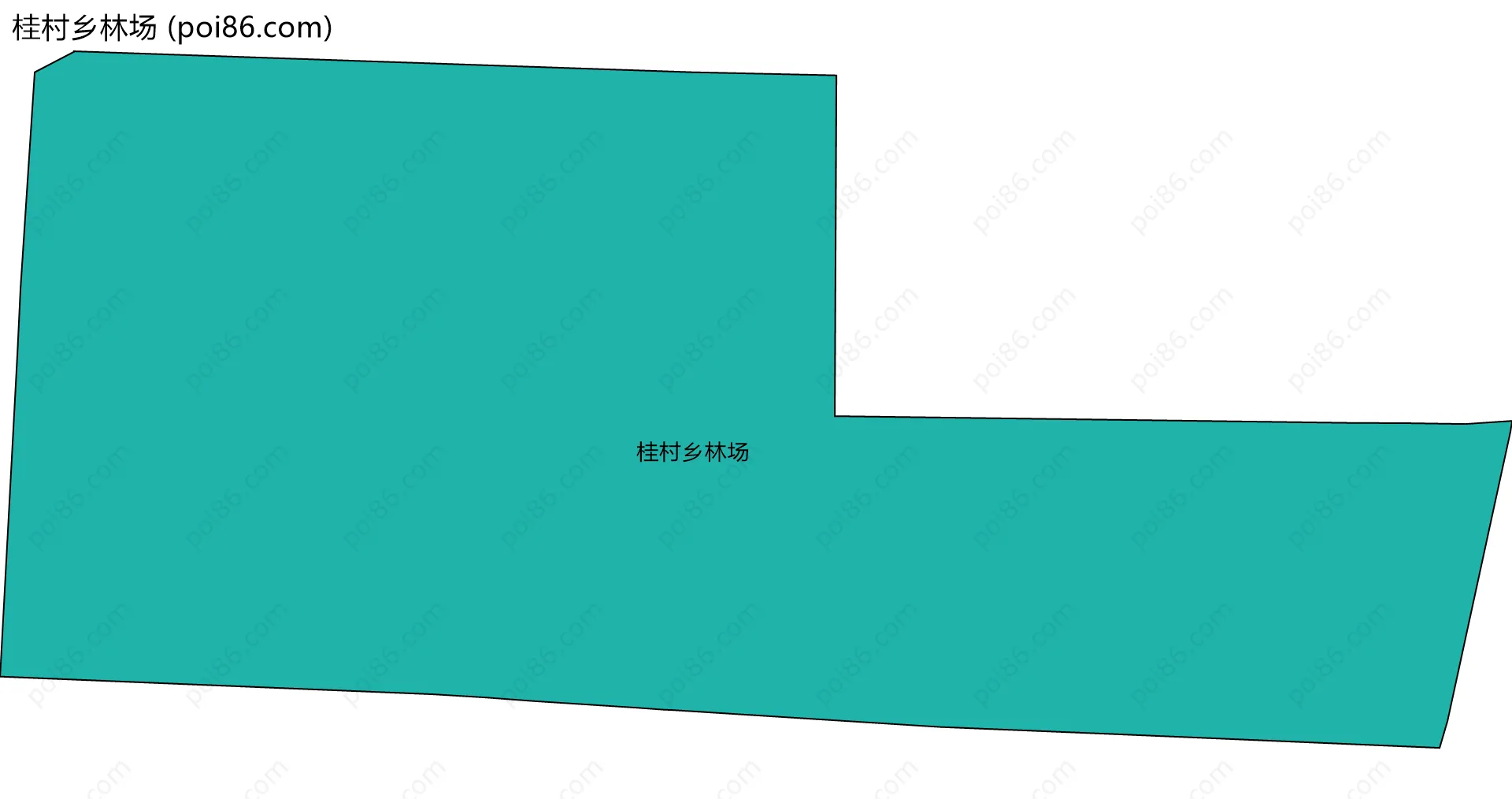 桂村乡林场边界地图