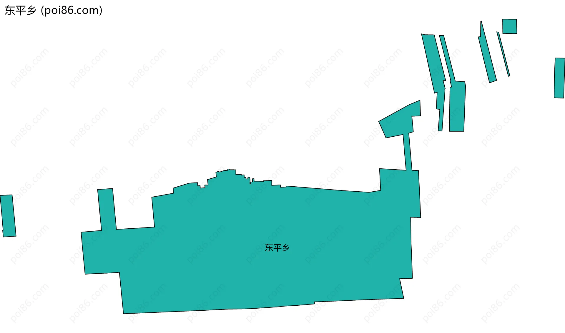 东平乡边界地图