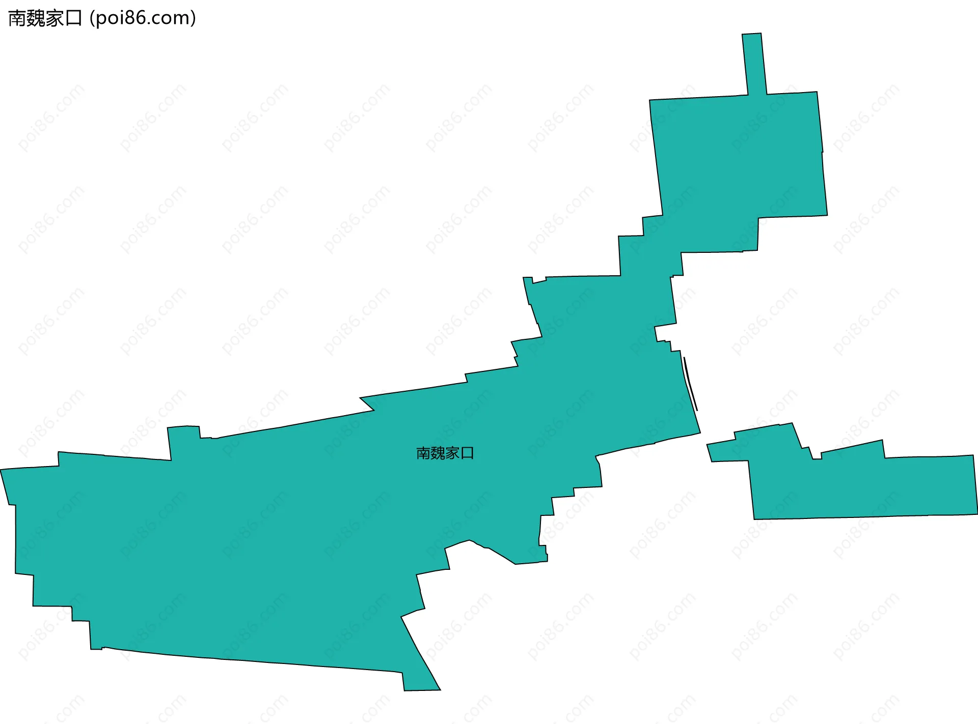 南魏家口边界地图