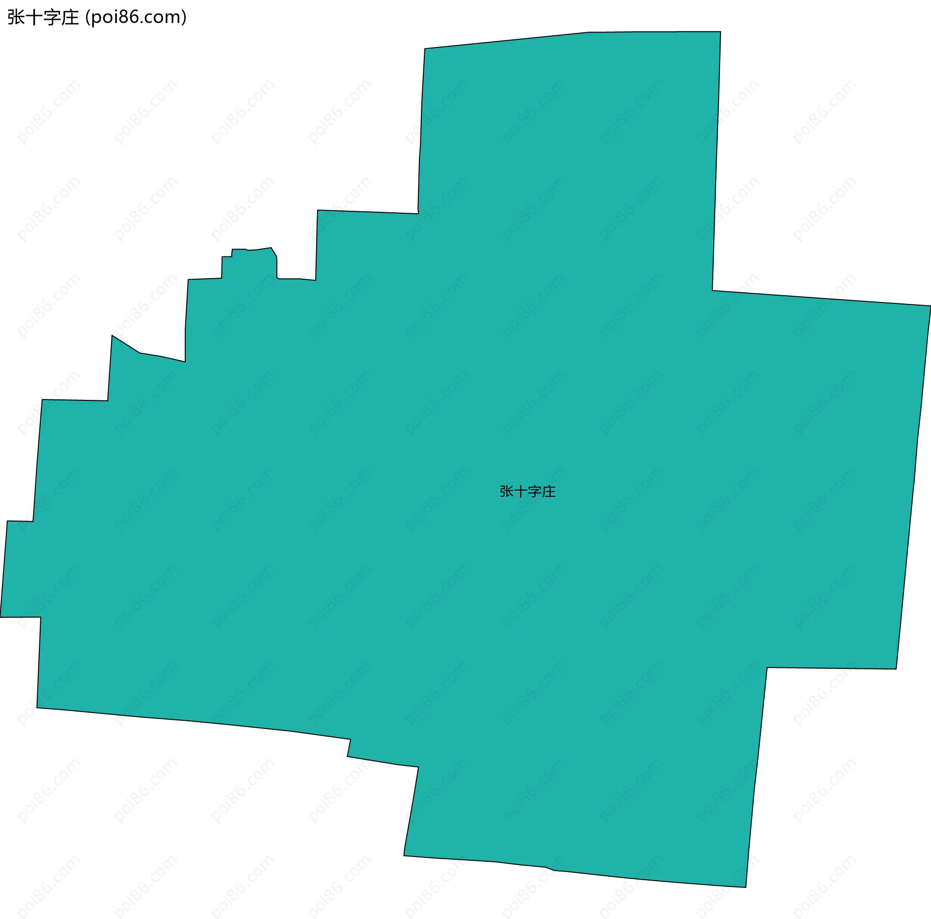 张十字庄边界地图