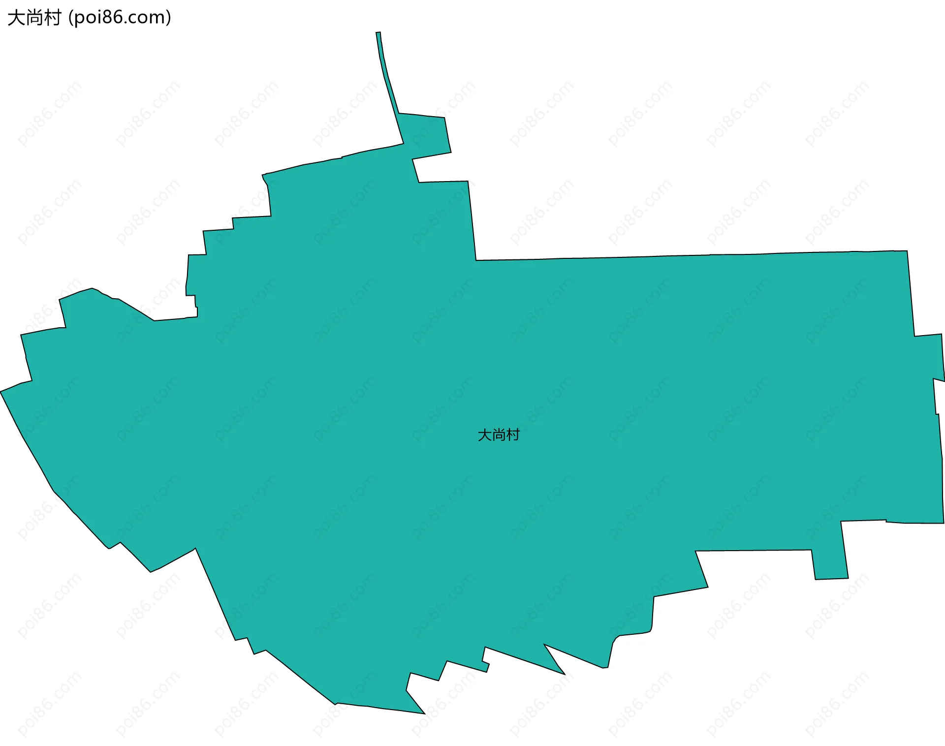 大尚村边界地图