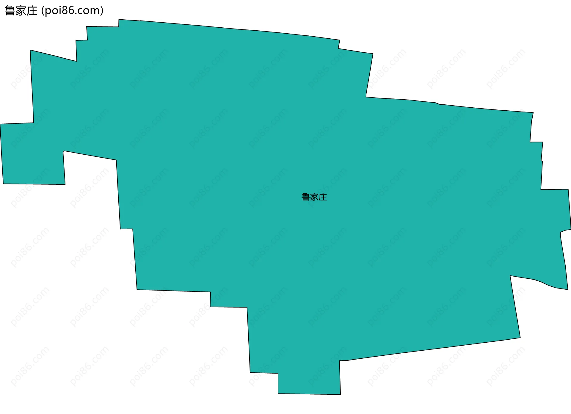 鲁家庄边界地图